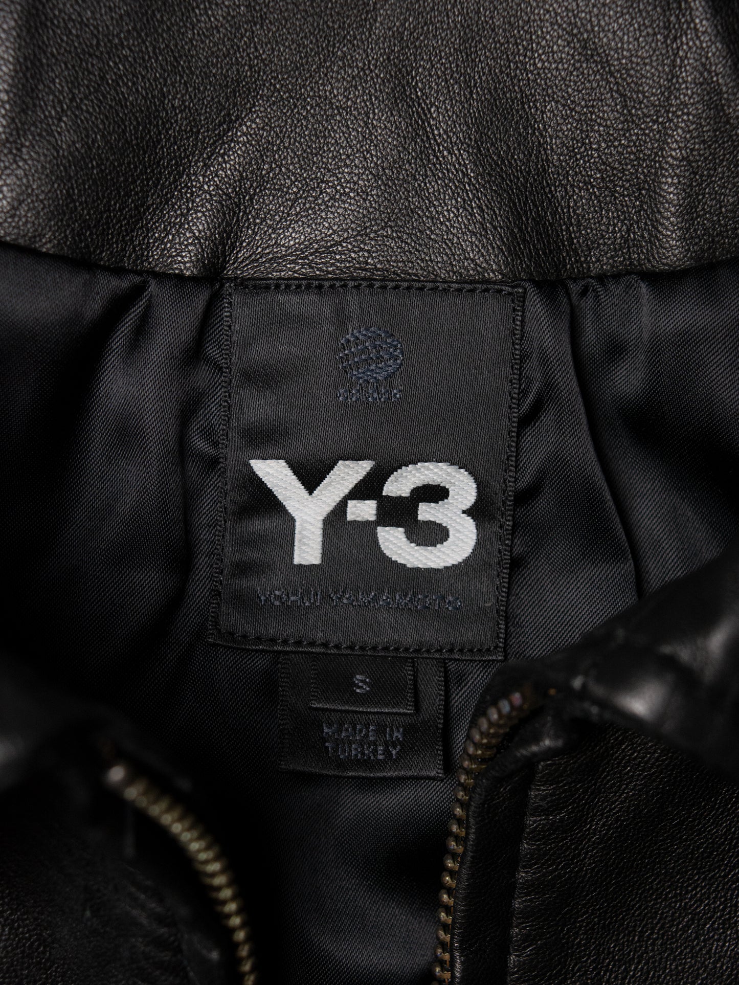 Y-3 - A/W 2006 - leather bomber jacket (black) - women's size S