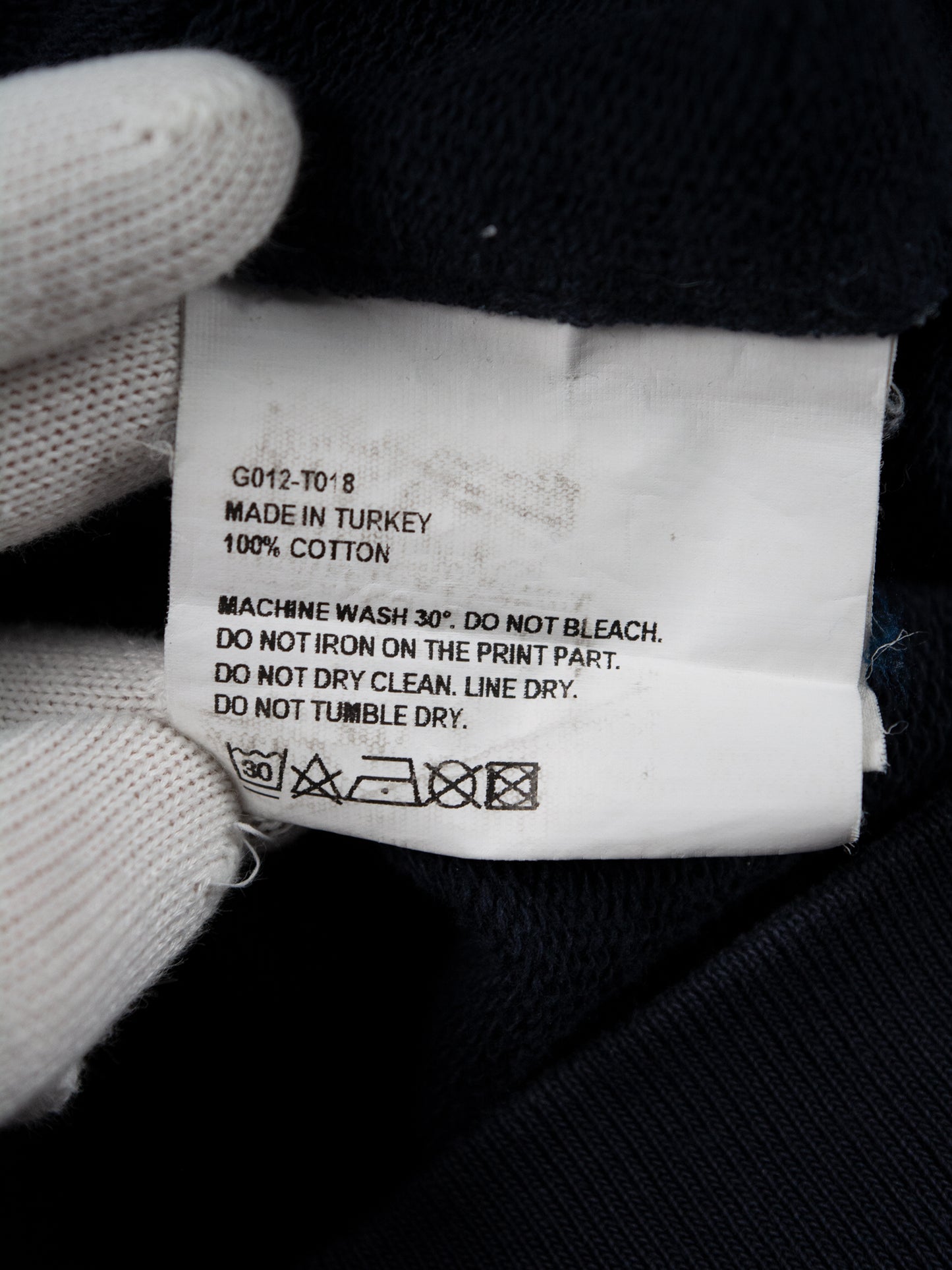 Gosha Rubchinskiy - S/S 2018 - double collar crewneck (navy) - size M