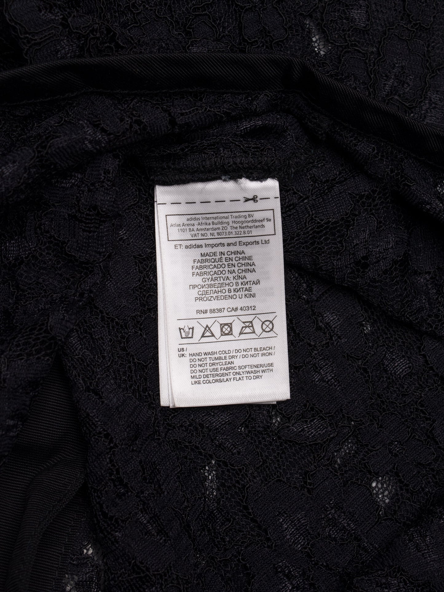 adidas Originals by Jeremy Scott - S/S 2014 - lace baseball shirt - men's size S