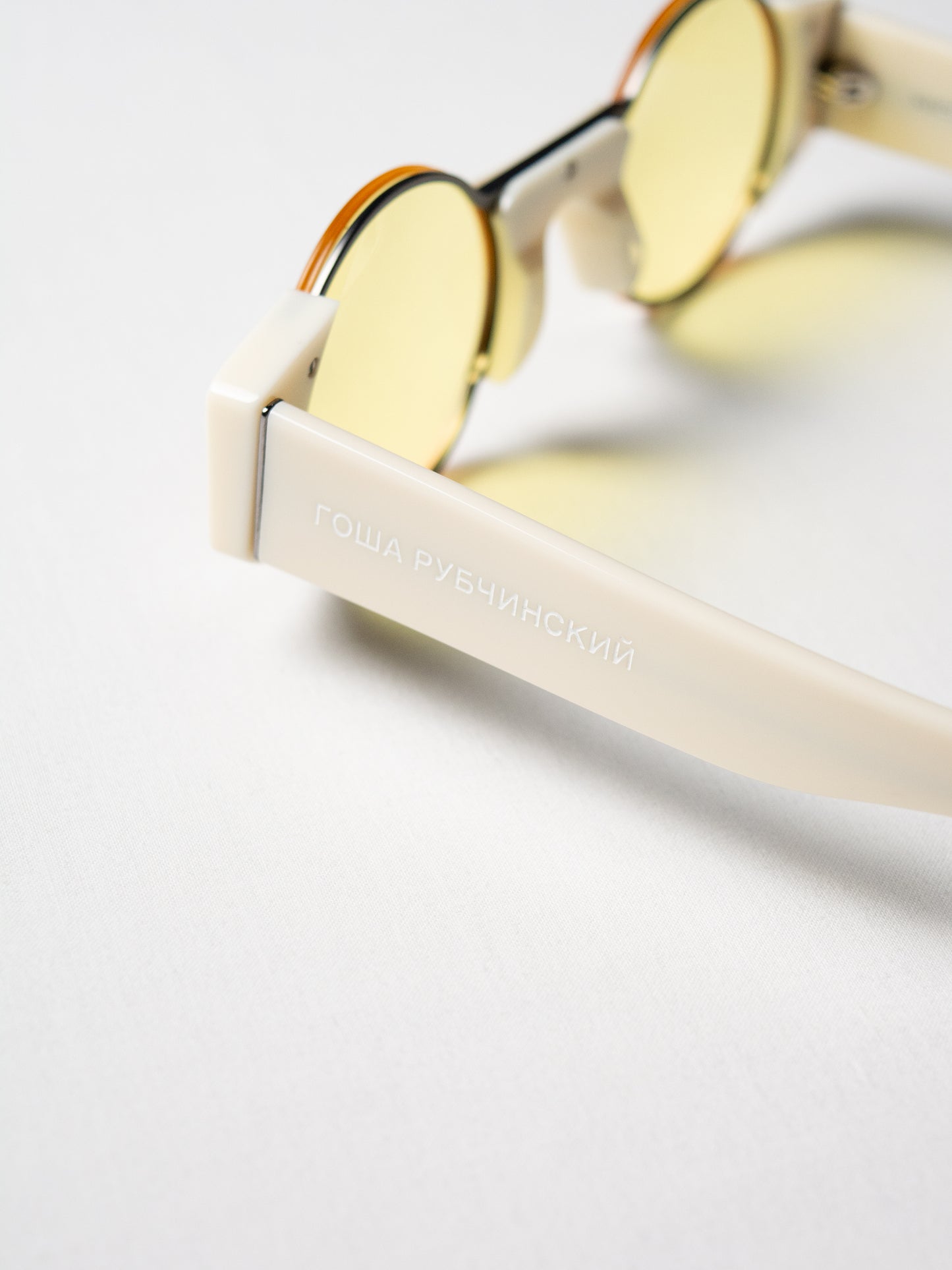 SUPER by Retrosuperfuture X Gosha Rubchinskiy - S/S 2017 - 0AQ sunglasses (white/yellow)