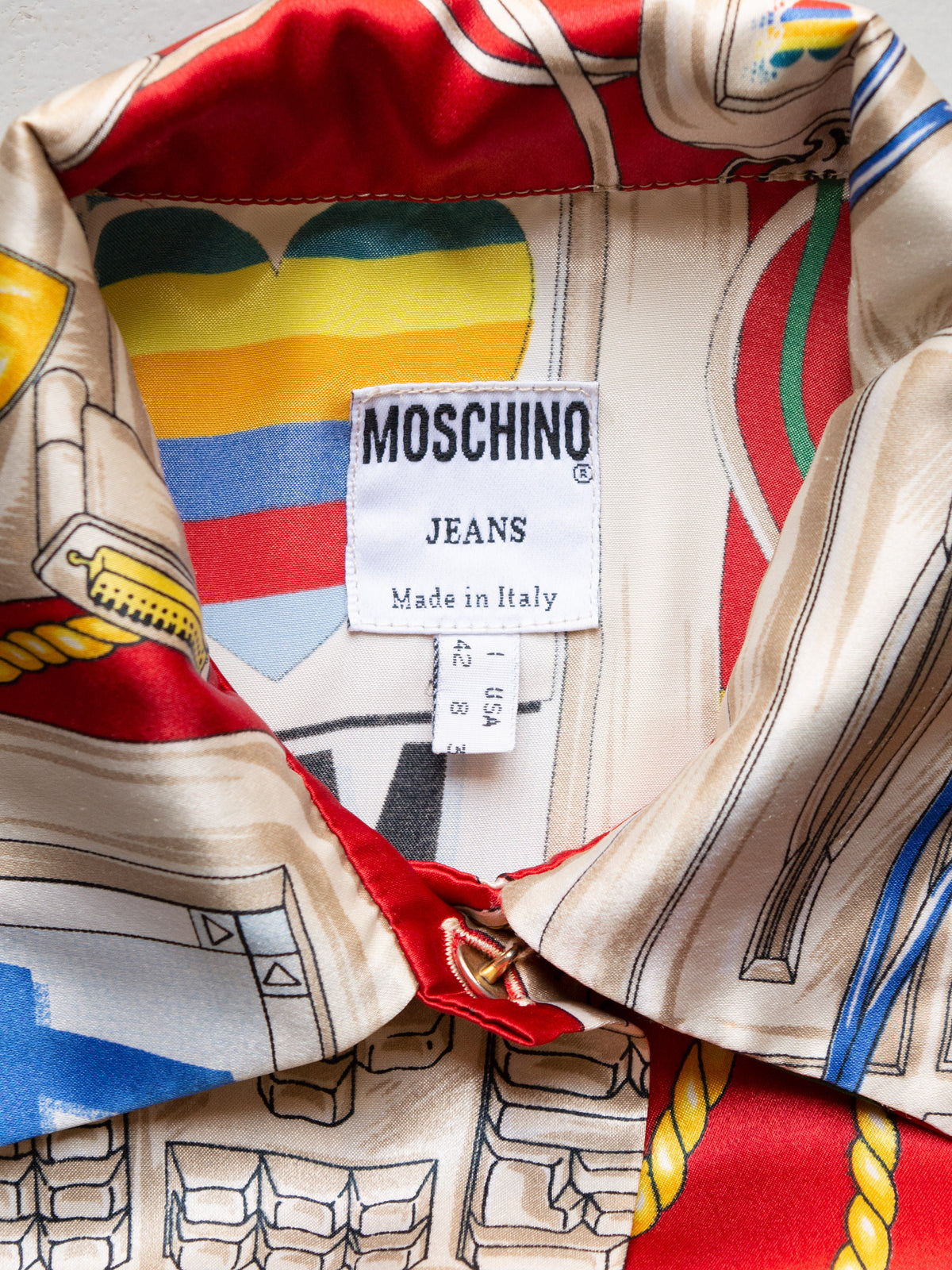 1990's MoschiNet shirt (red) - women's size 42