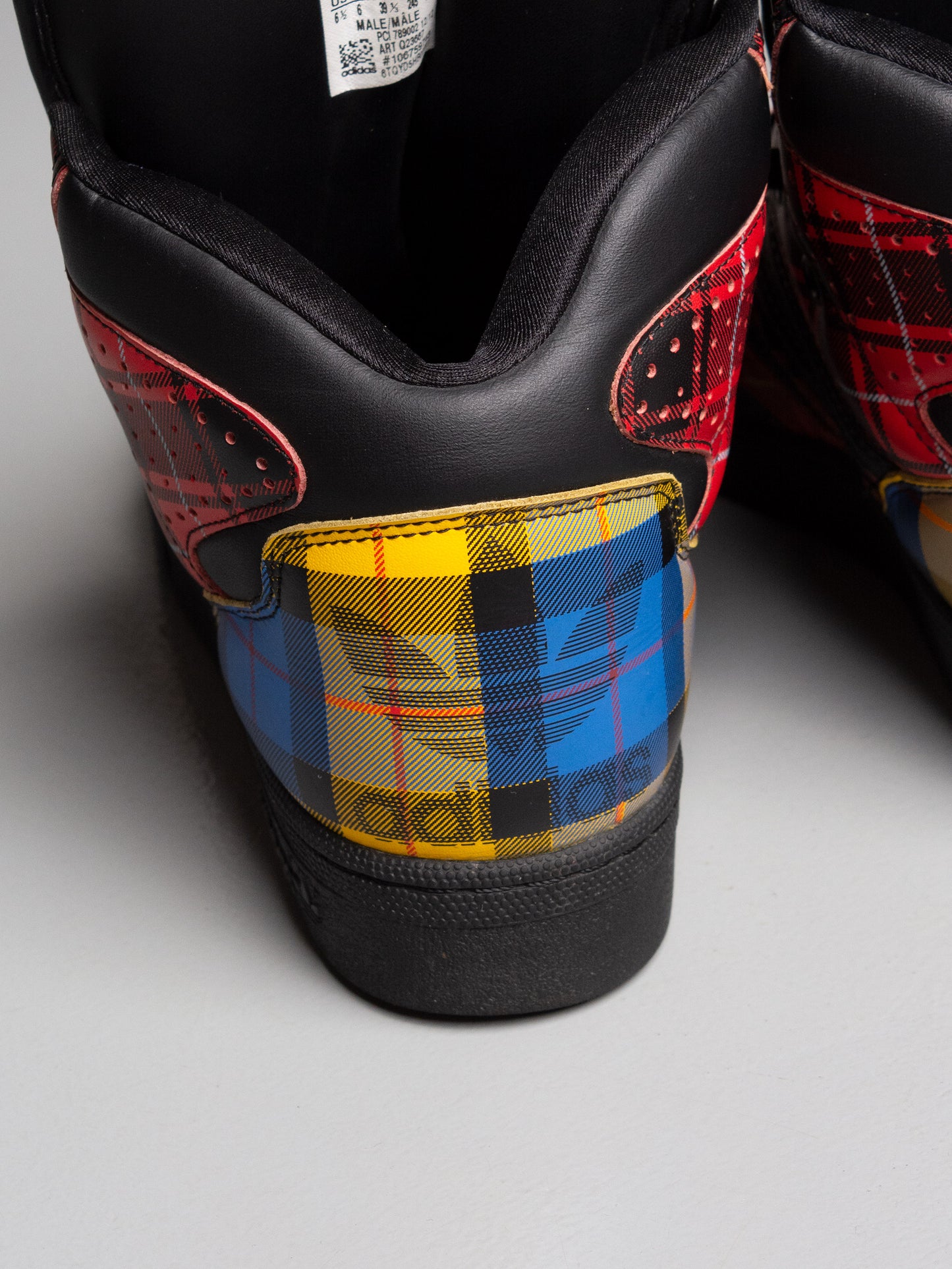 adidas Originals by Jeremy Scott S/S 2013 JS Instinct Hi "Plaid" - size 39 1/3
