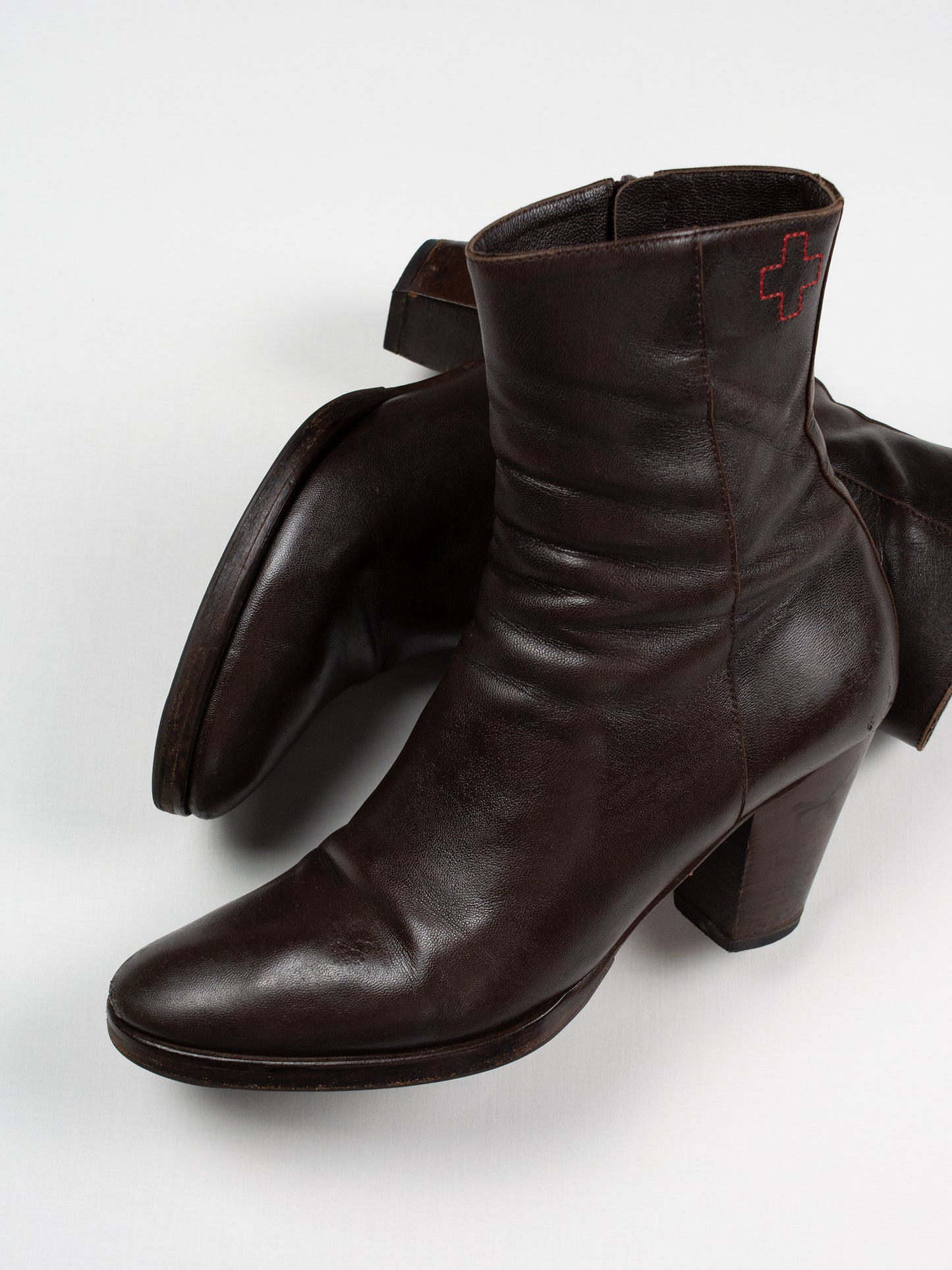 A.F.Vandevorst - nappa leather ankle boots (brown) - size 41