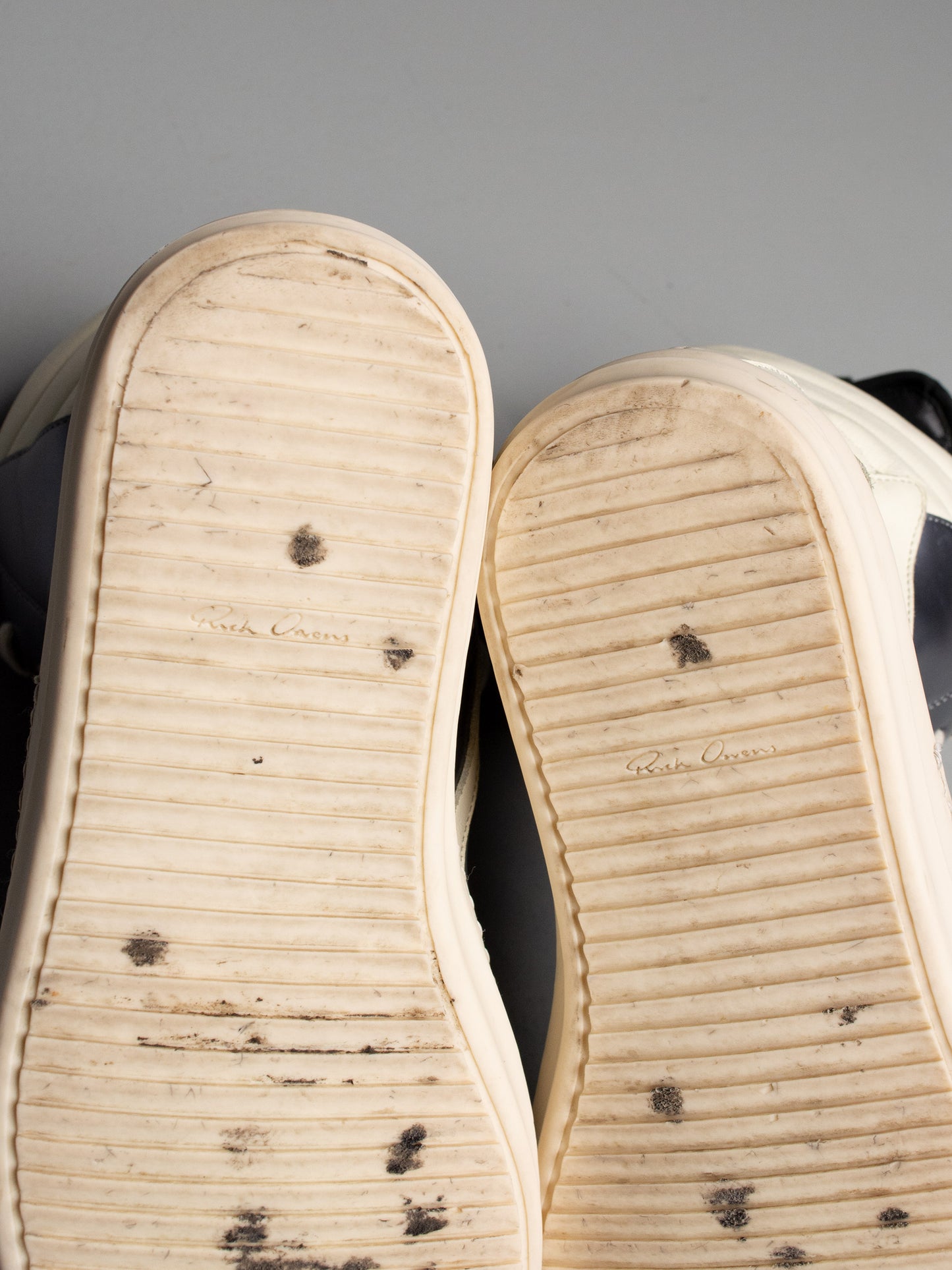 Rick Owens S/S 2015 Dirty Silver Geobasket - size 40