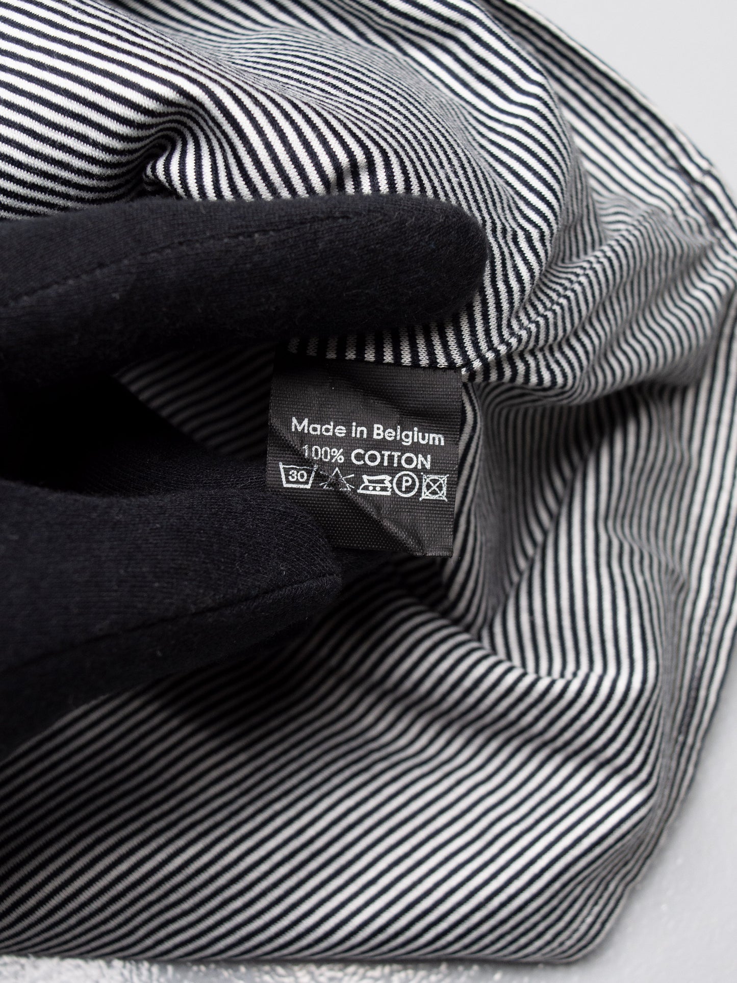 Raf Simons - S/S 2002 - "We Believe" double layer striped long-sleeve t-shirt - size 48