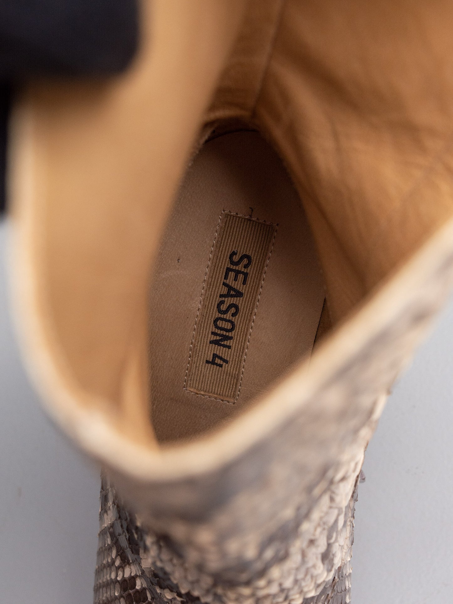 YEEZY Season 4 Python Low Boots - size 38