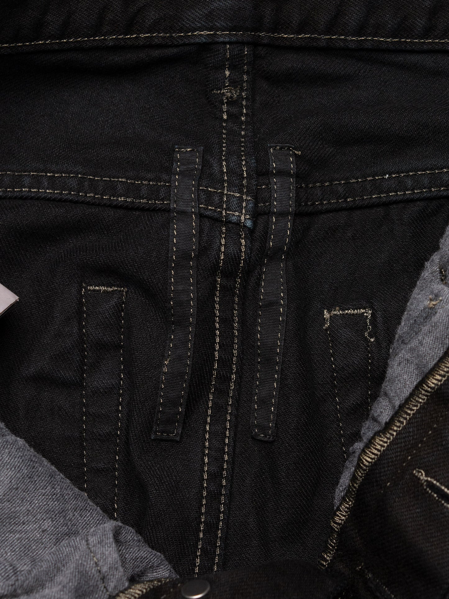 Rick Owens DRKSHDW - A/W 2015 - Detroit cut skinny fit jeans (Blackety Black) - size 29