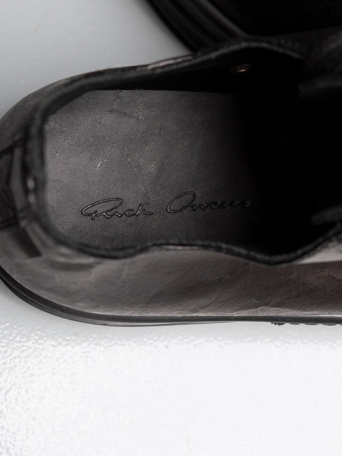 Rick Owens "Ramones" leather sneakers - size 40