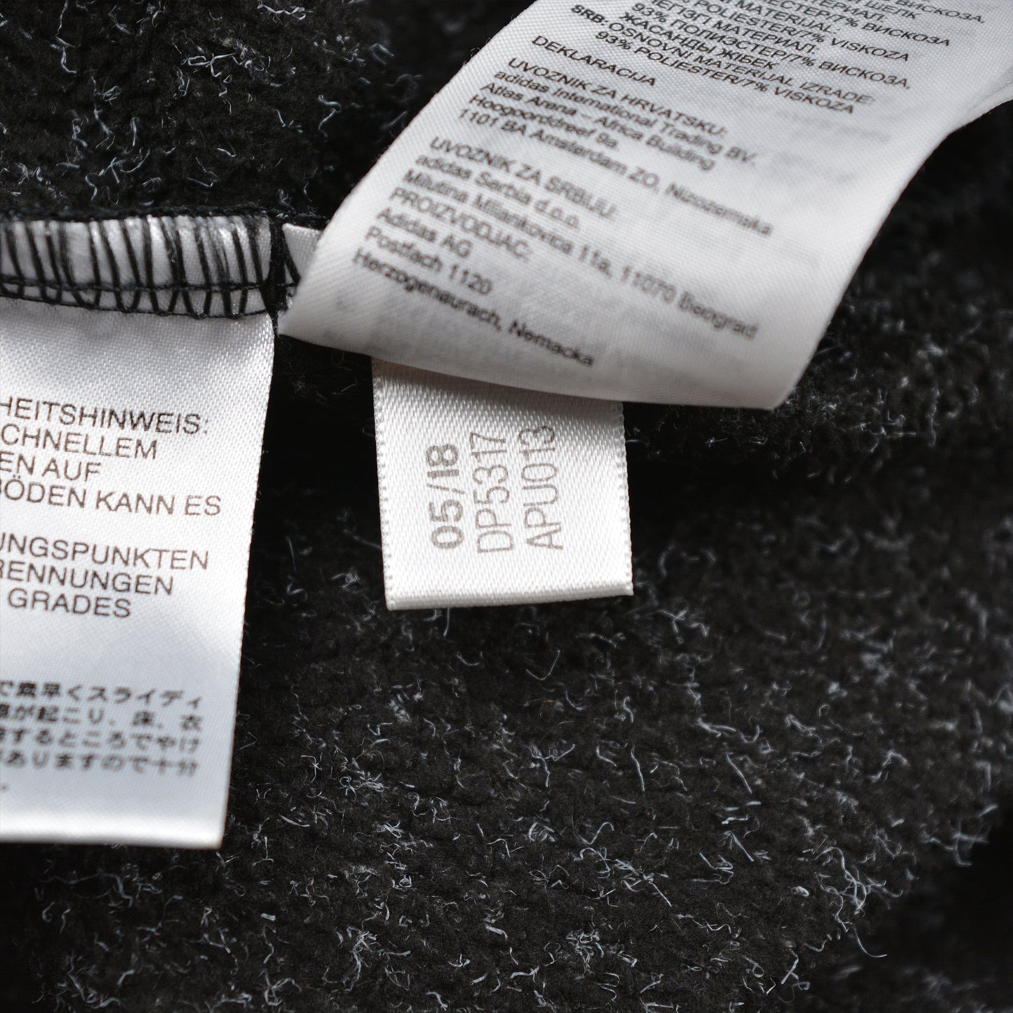 Adidas X Gosha Rubchinskiy - Zip Fleece (dark grey) - size S