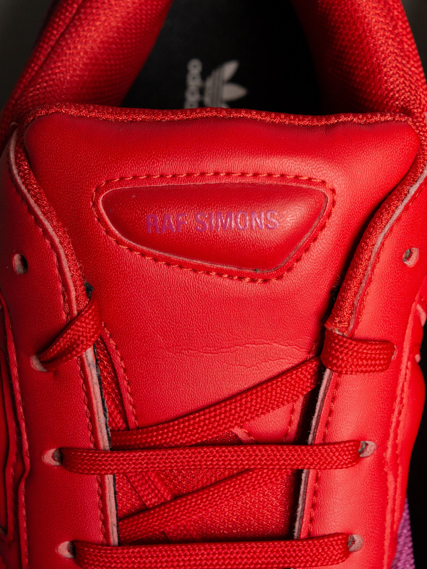 adidas X Raf Simons A/W 2018 RS Ozweego (red/purple) - size 44 2/3
