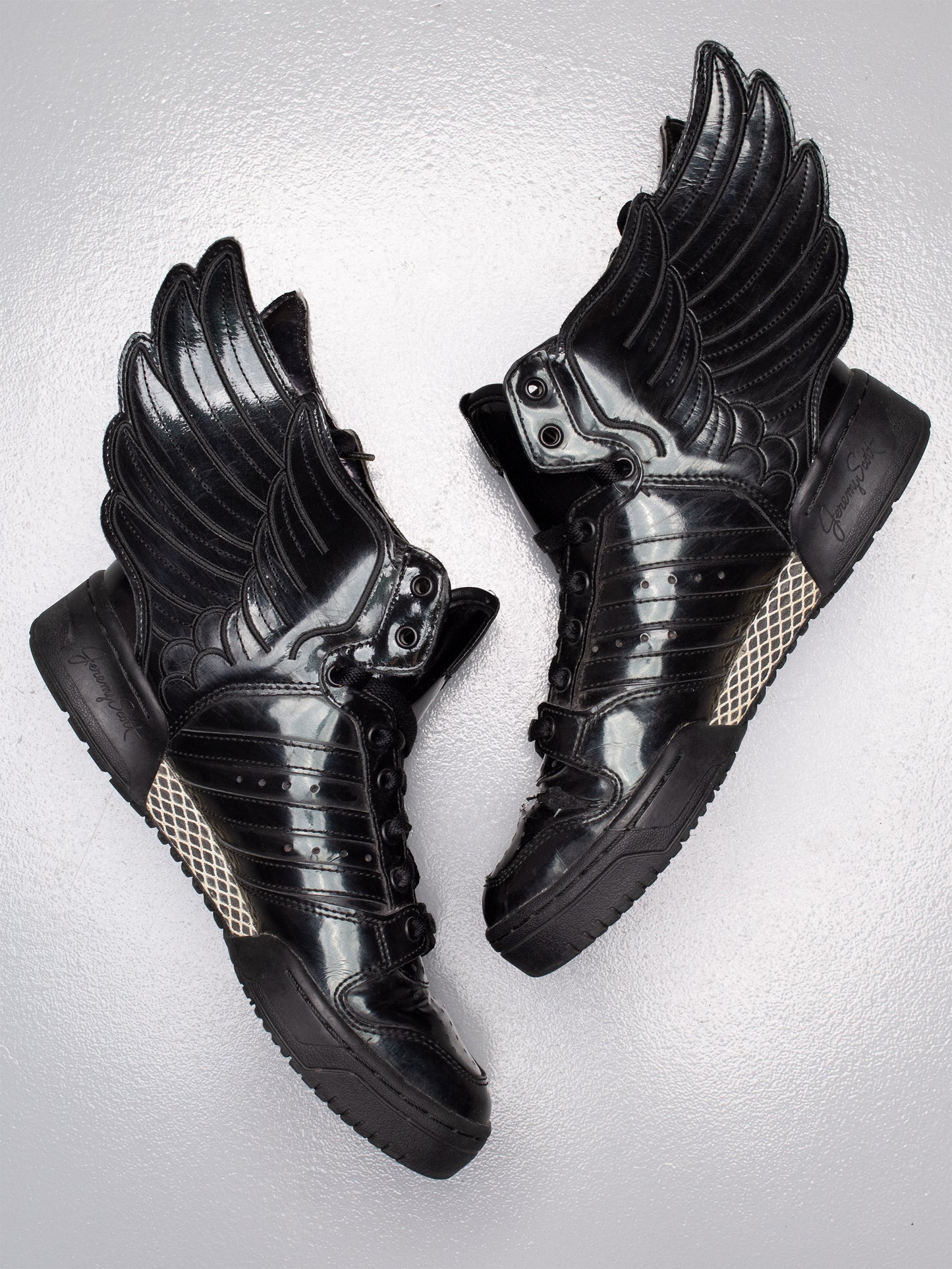 adidas Originals by Jeremy Scott S/S 2013 JS Wings 2.0 "Patent Black" - size 39 1/3