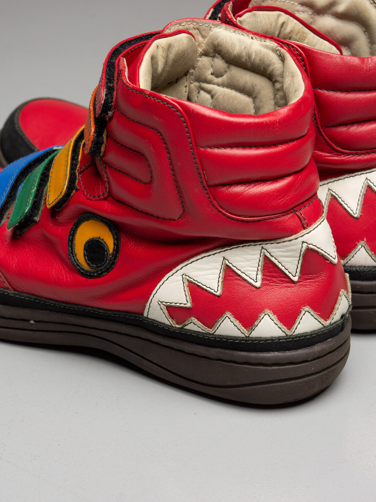 JC/DC by JC de Castelbajac shark sneakers (red)