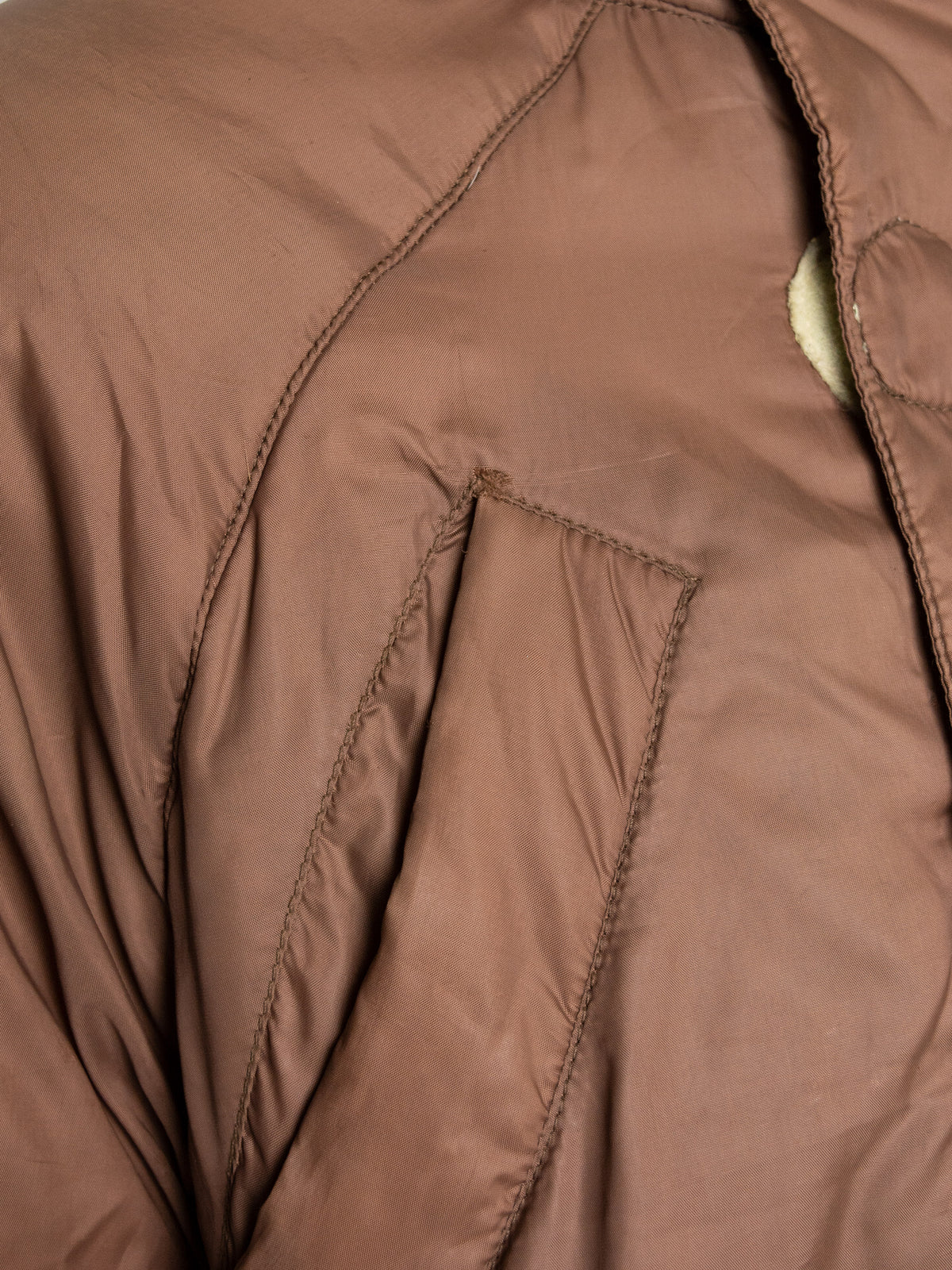 W.&L.T. - A/W 1996 - oversized puffer anorak (brown) - men's size S