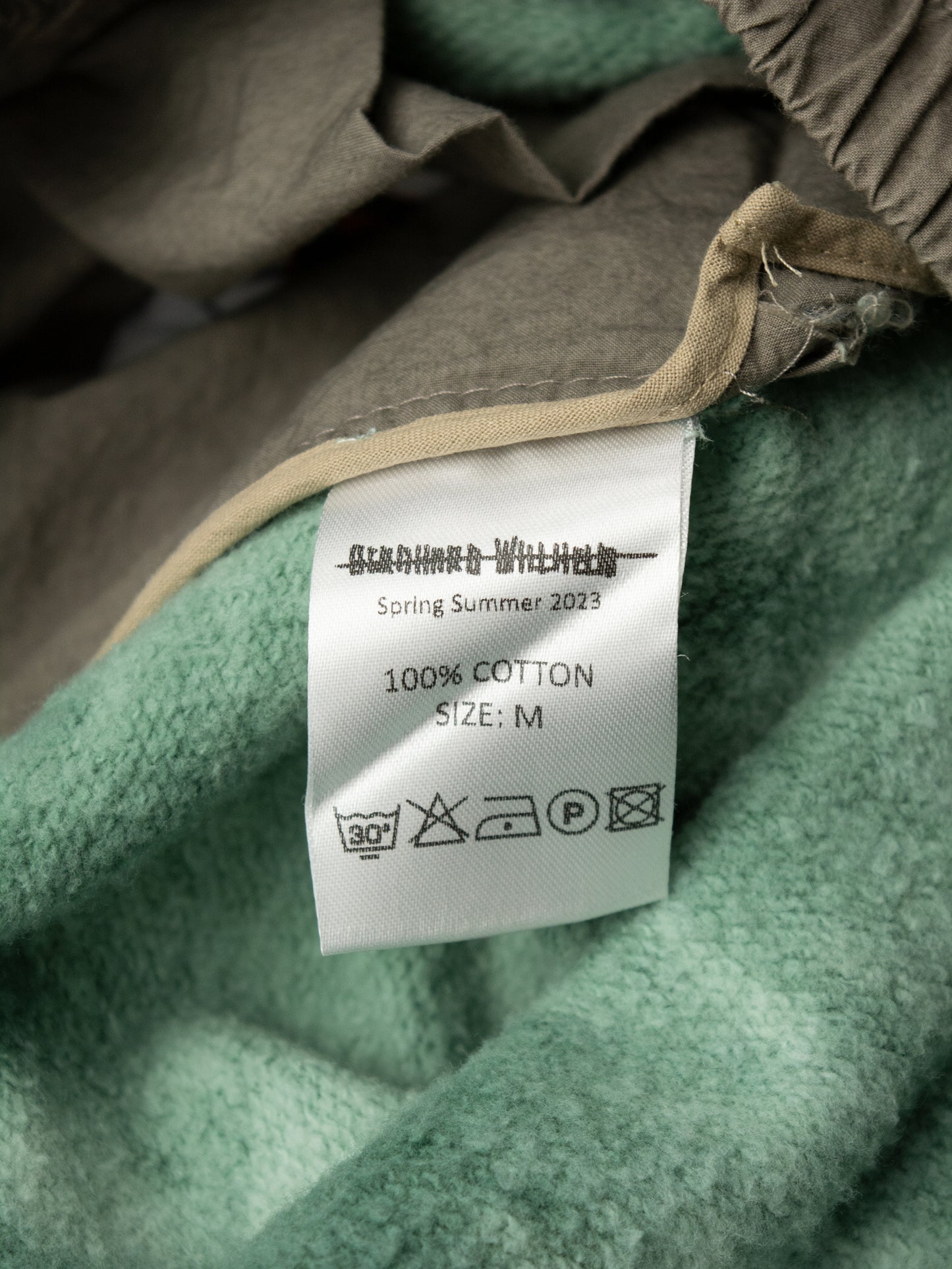 Bernhard Willhelm - S/S 2023 - oversized tie-dye shorts (green) - size M