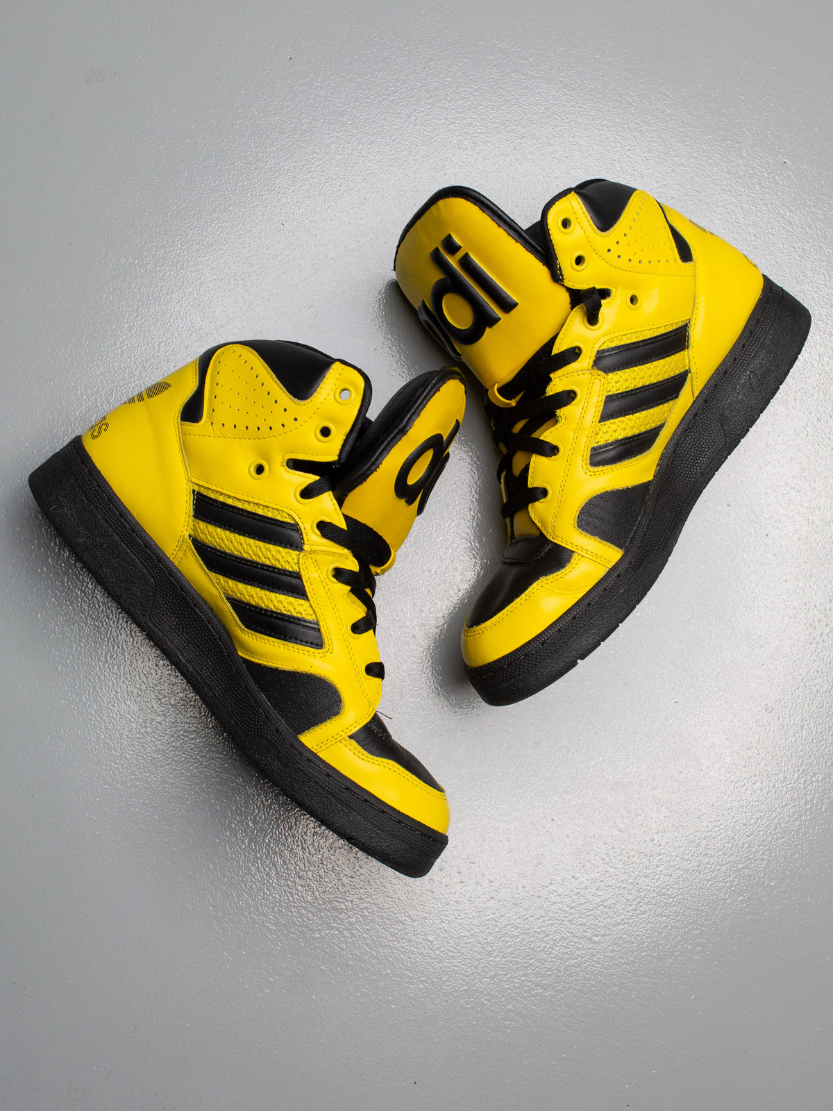 adidas Originals by Jeremy Scott S/S 2012 JS Instinct Hi (black/yellow) - size 43 1/3