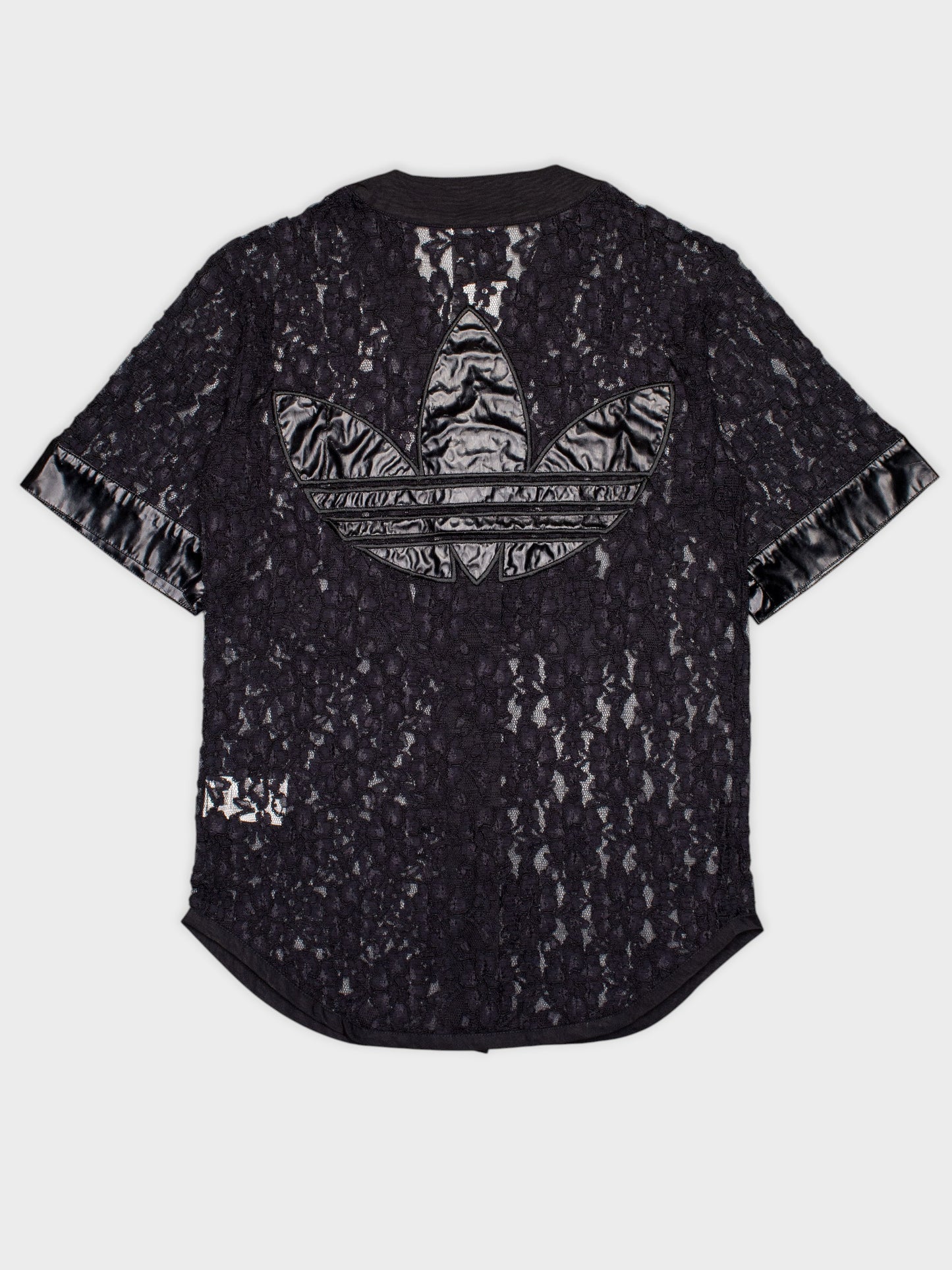 adidas Originals by Jeremy Scott - S/S 2014 - lace baseball shirt - men's size S