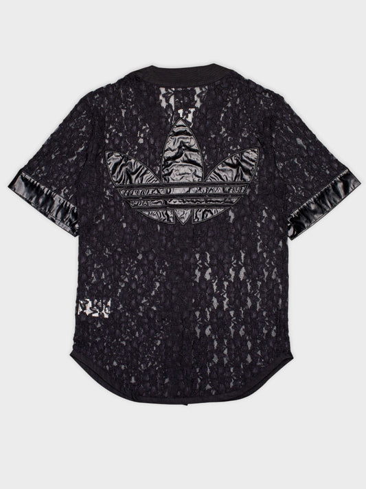 adidas Originals by Jeremy Scott - S/S 2014 - lace baseball shirt - men's size S