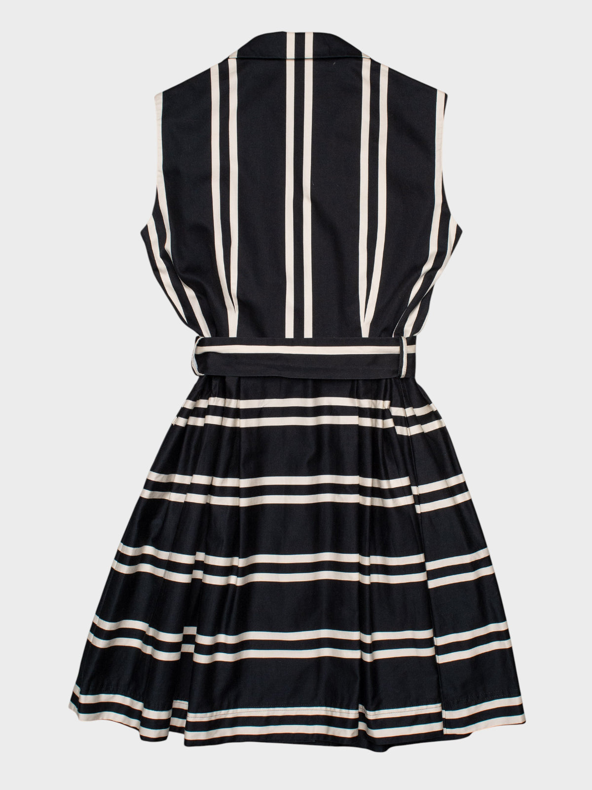 Moschino Cheap and Chic - vintage - striped shirt dress with waist tie - size 42