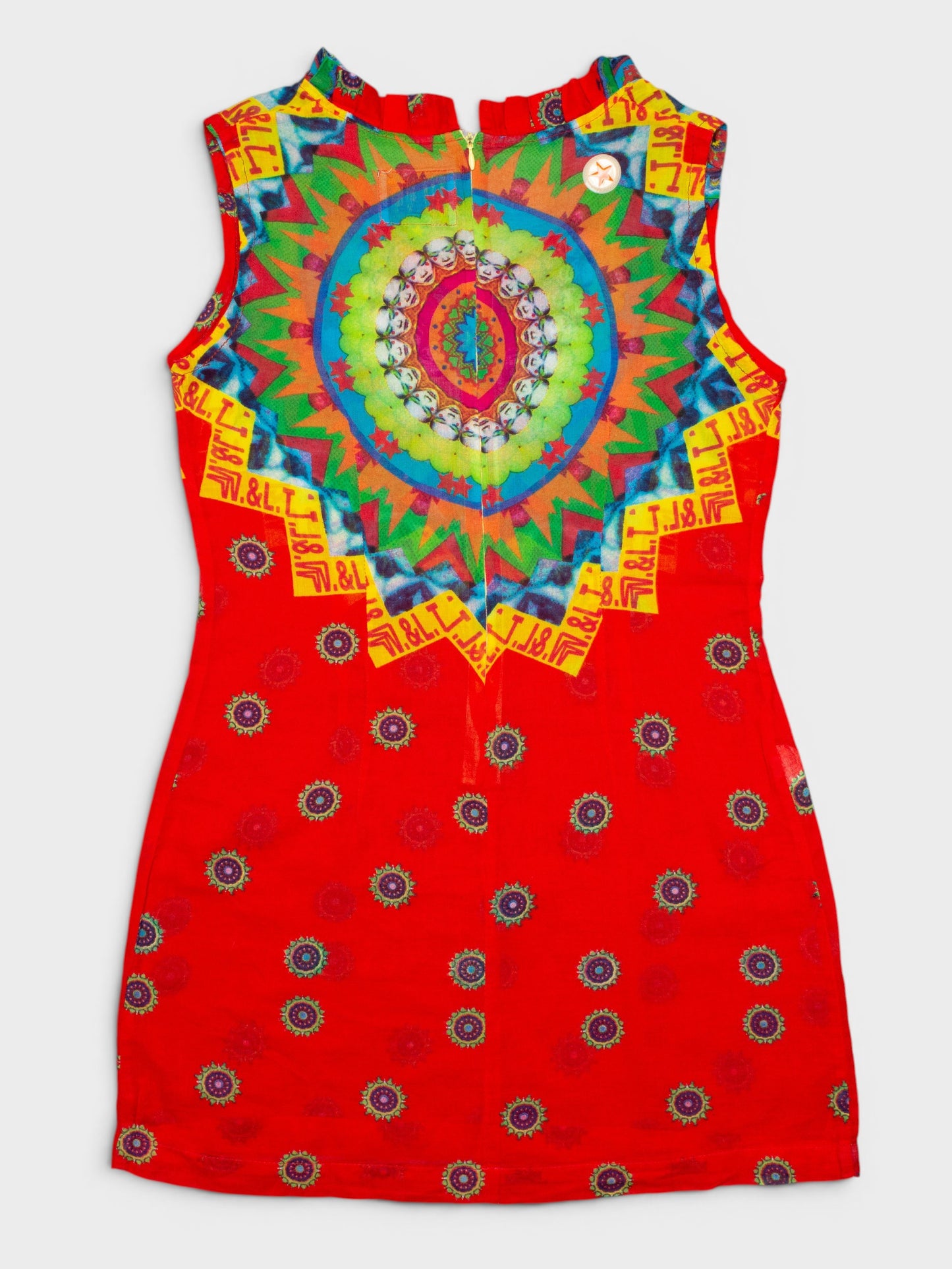 Wild & Lethal Trash - S/S 1997 - psychedelic mini dress - size M