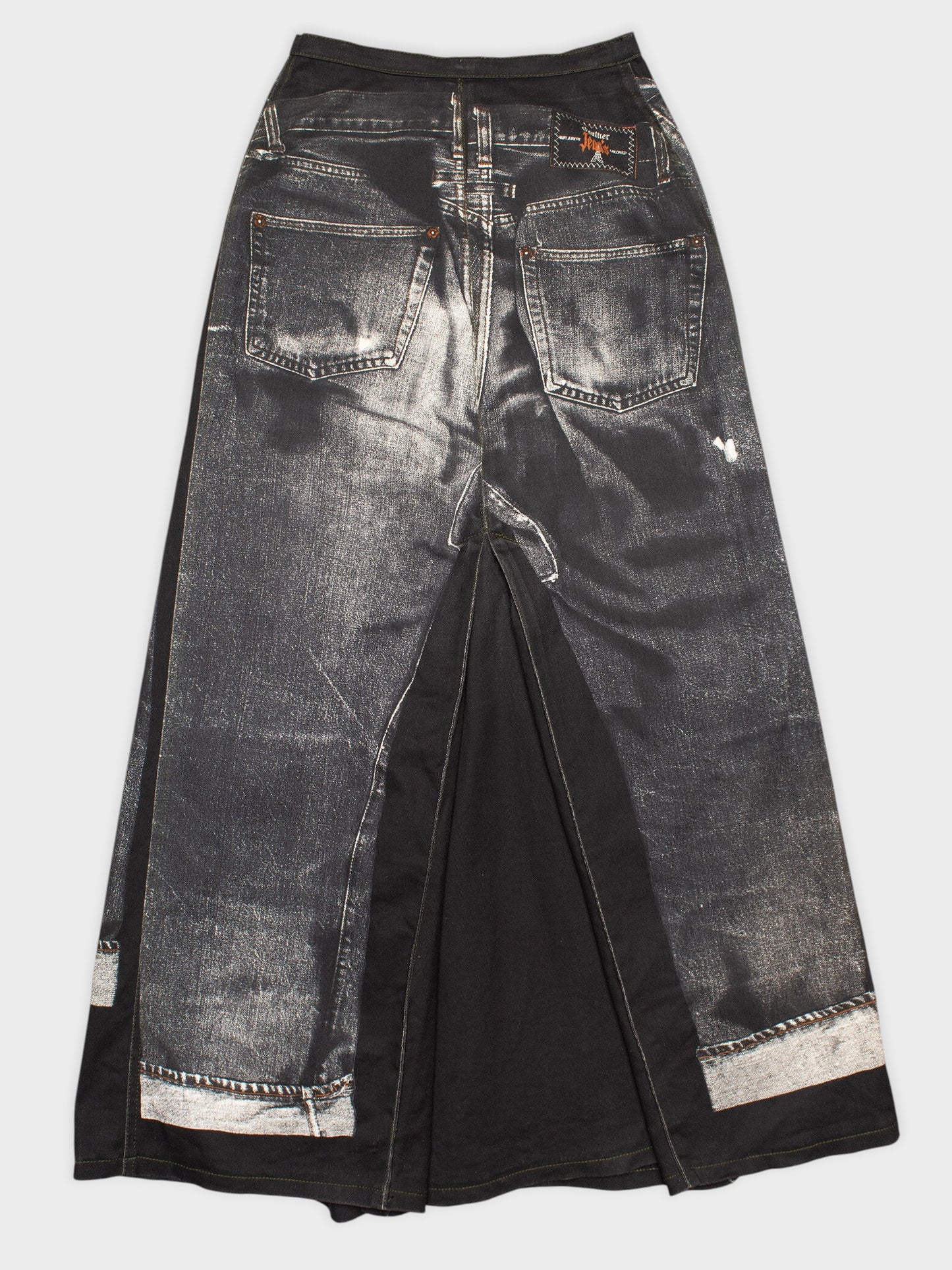 Gaultier Jean's - 1990's - trompe l'oeil maxi skirt - size 34
