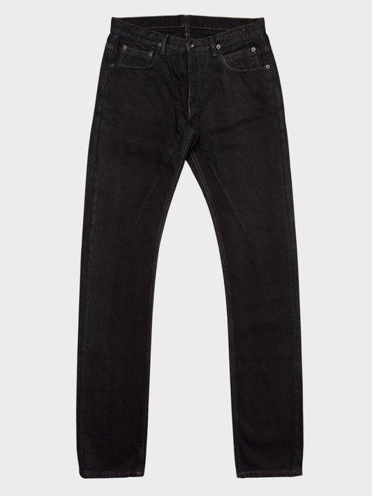 Rick Owens DRKSHDW - A/W 2015 - Detroit cut skinny fit jeans (Blackety Black) - size 29