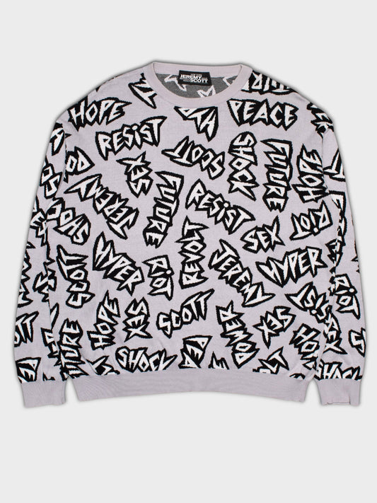 Jeremy Scott - S/S 2019 - knit sweater - men's size L