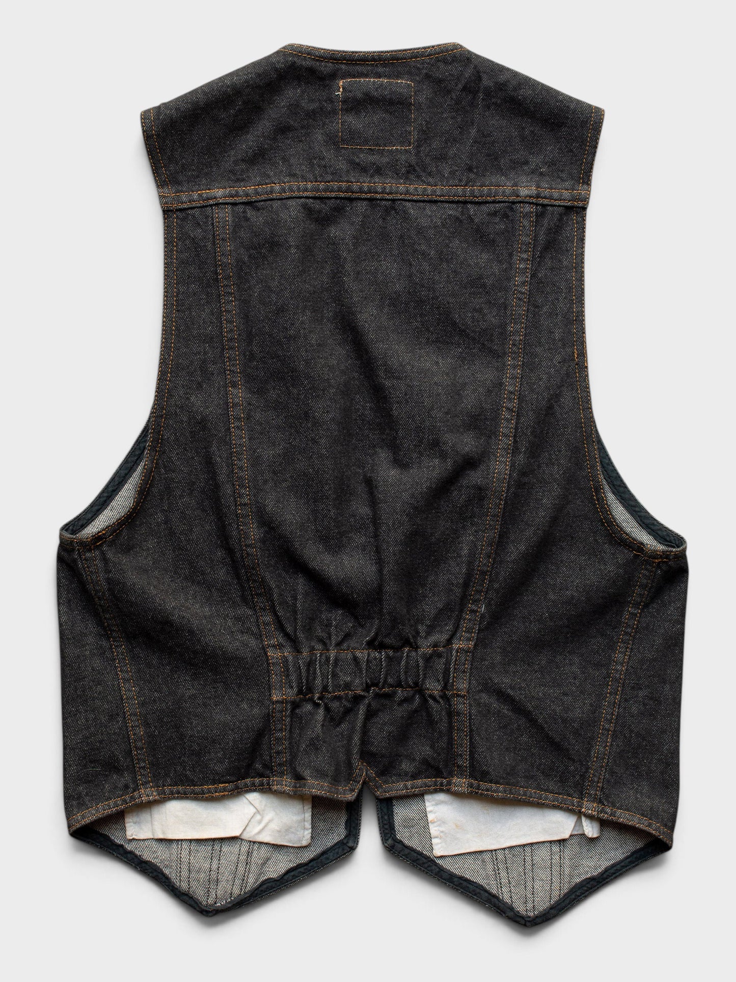Moschino - 1980's - denim vest - men's size 48