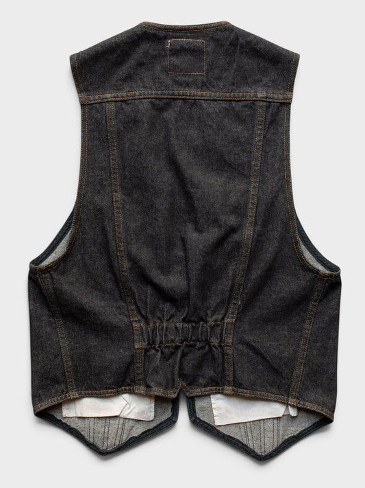 Moschino - 1980's - denim vest - men's size 48