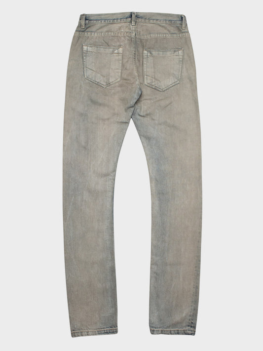 Rick Owens DRKSHDW - Detroit cut selvedge skinny fit jeans (Mineral) - size 29