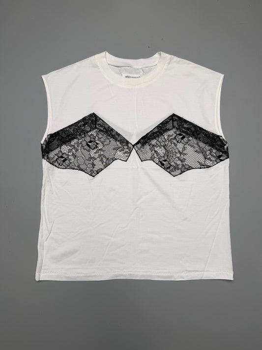Maison Margiela S/S 2019 tank top with lace panels