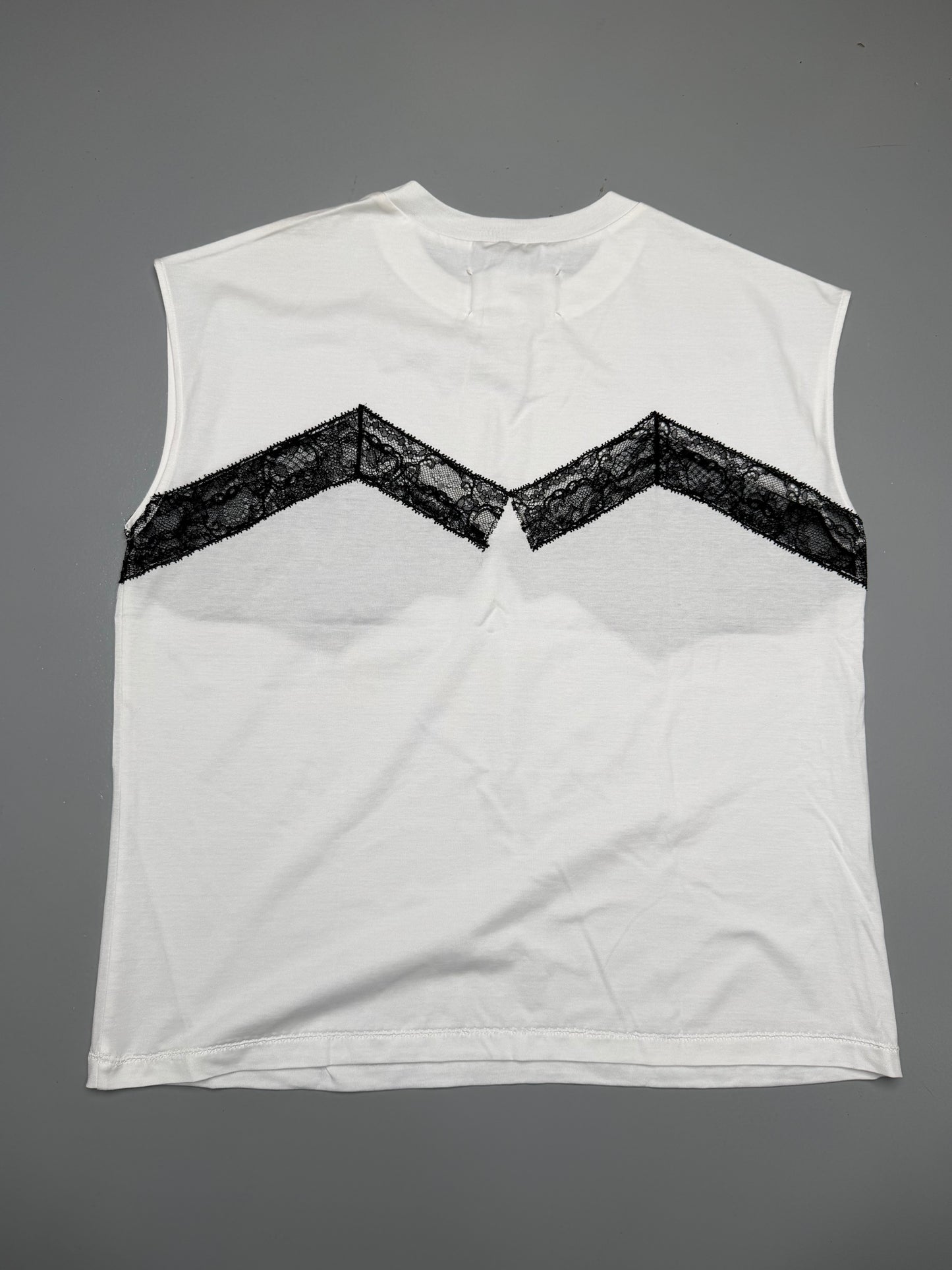 Maison Margiela S/S 2019 tank top with lace panels