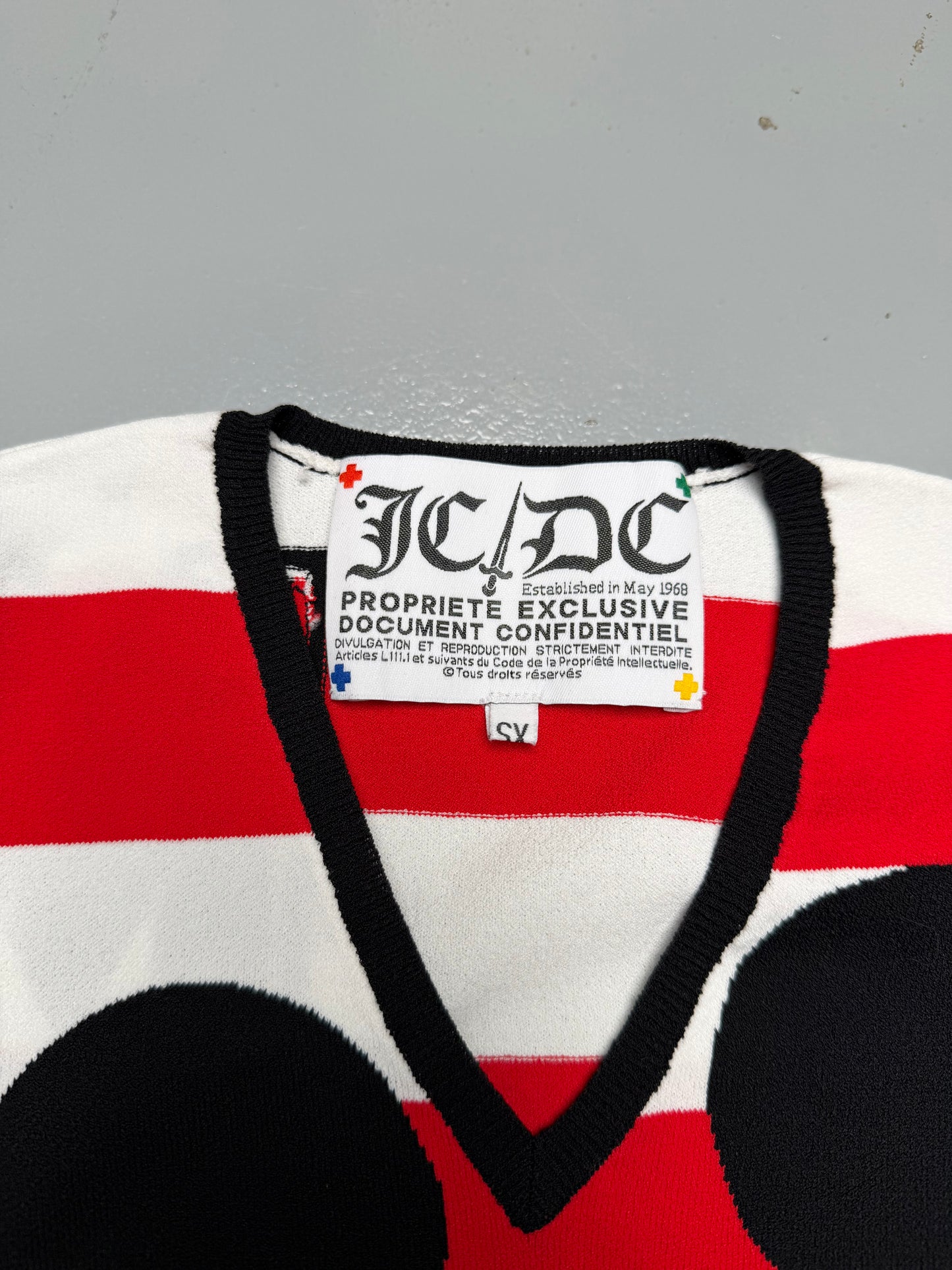 JC/DC X Disney Mickey mouse V-neck long-sleeve - women's size XS