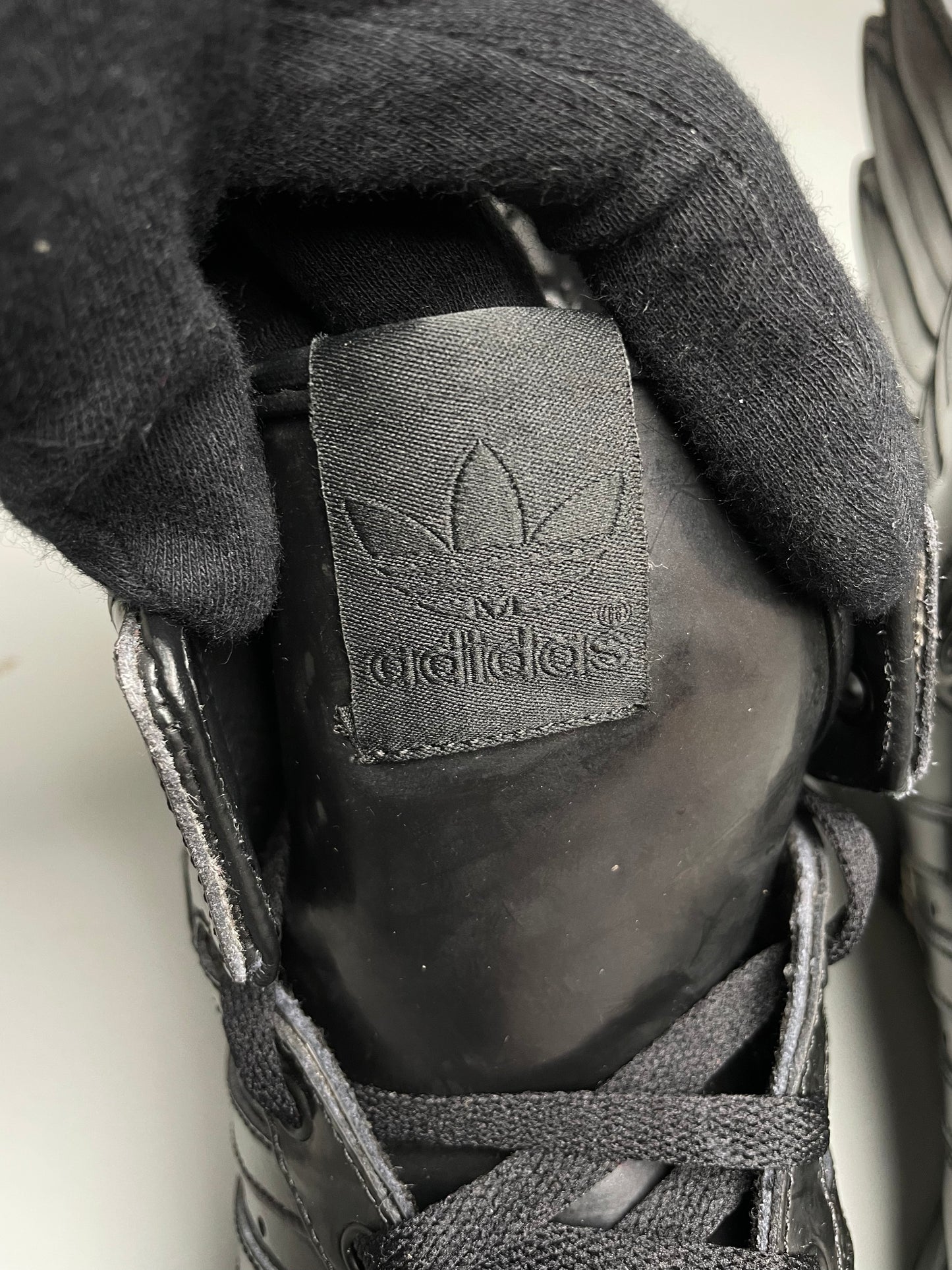 adidas Originals by Jeremy Scott S/S 2013 JS Wings 2.0 "Patent Black" - size 43 1/3