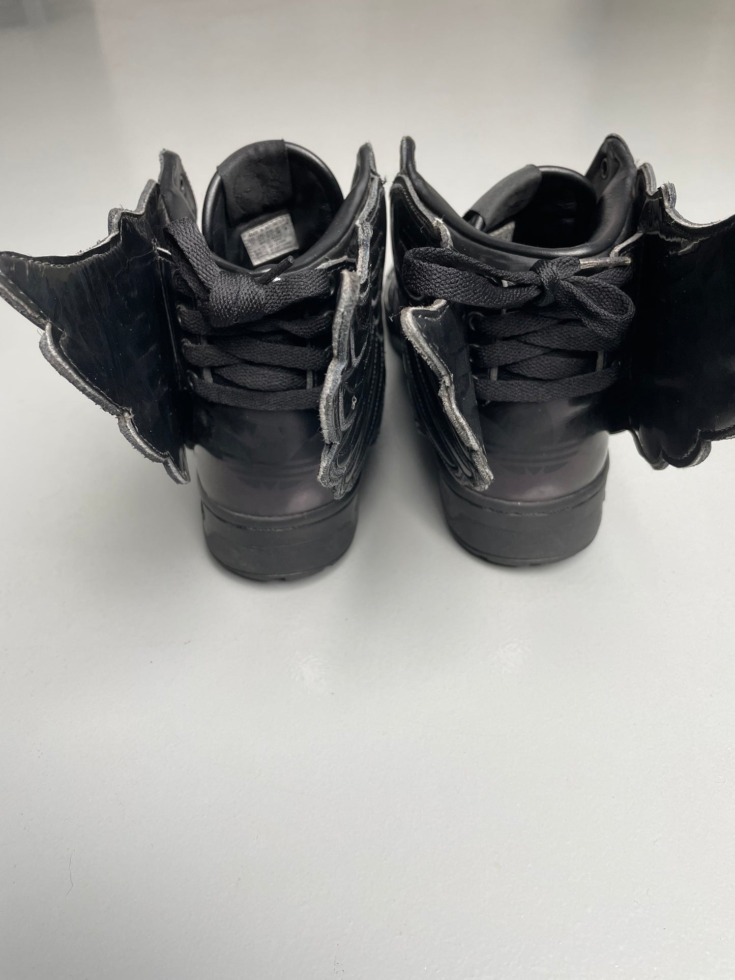 adidas Originals by Jeremy Scott S/S 2013 JS Wings 2.0 "Patent Black" - size 45 1/3
