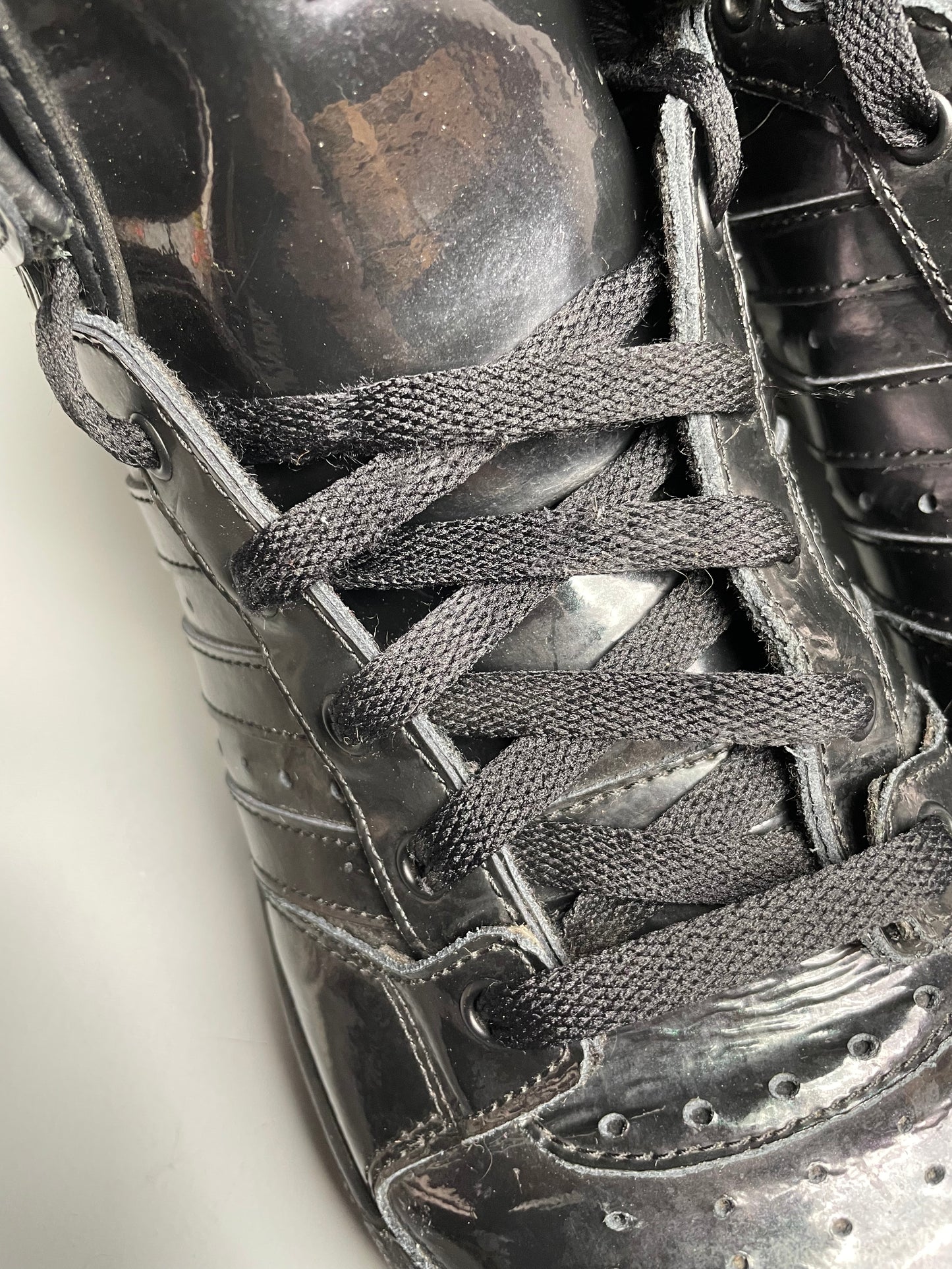 adidas Originals by Jeremy Scott S/S 2013 JS Wings 2.0 "Patent Black" - size 45 1/3