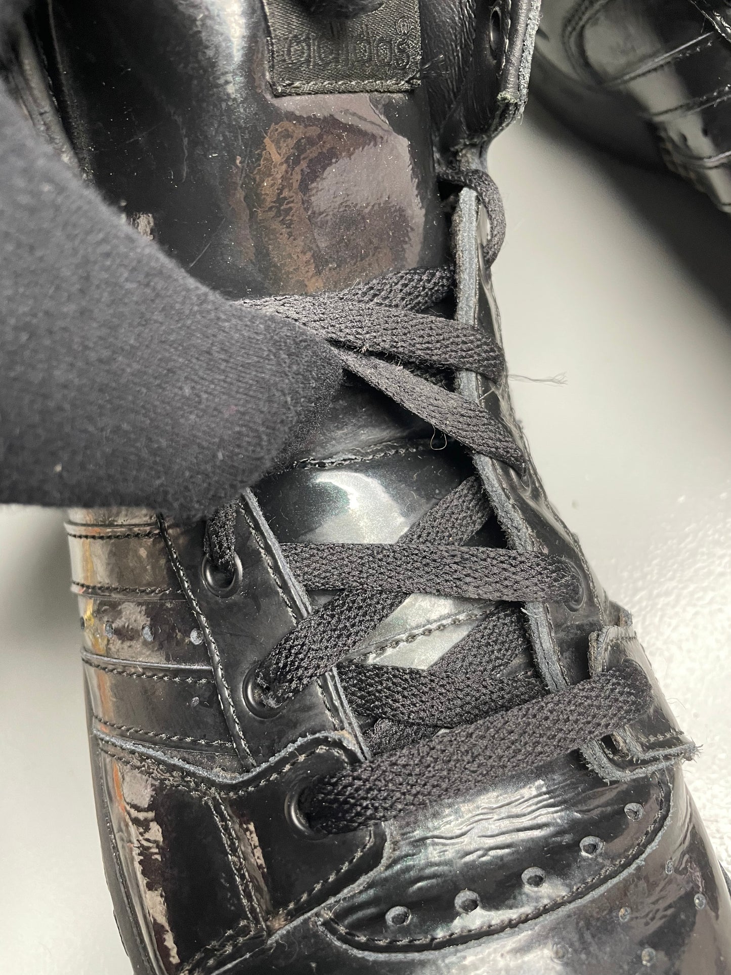 adidas Originals by Jeremy Scott S/S 2013 JS Wings 2.0 "Patent Black" - size 45 1/3