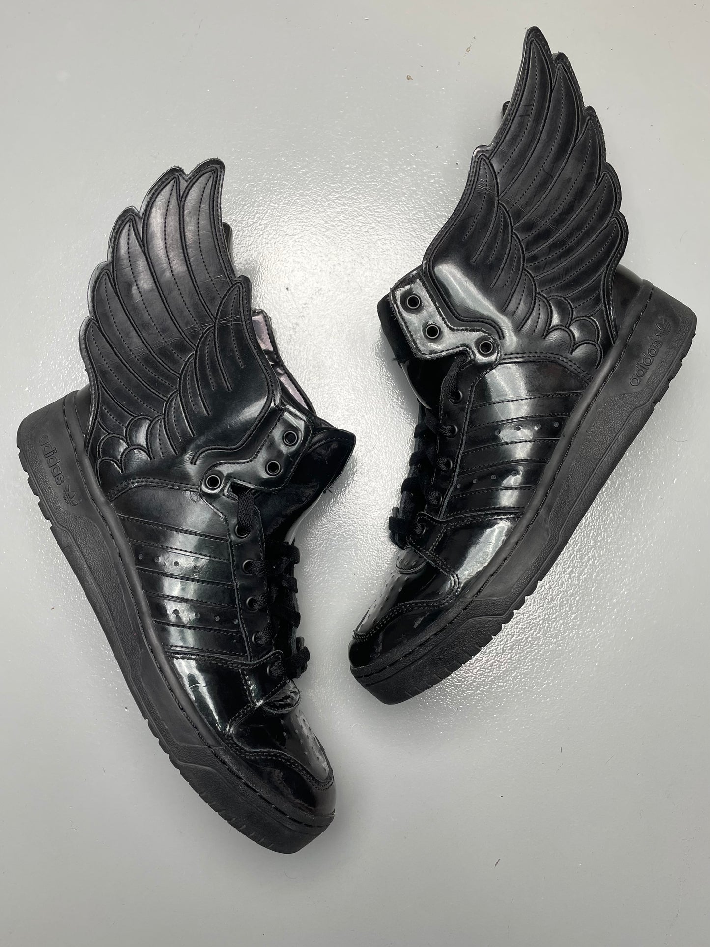adidas Originals by Jeremy Scott S/S 2013 JS Wings 2.0 "Patent Black" - size 45 1/3