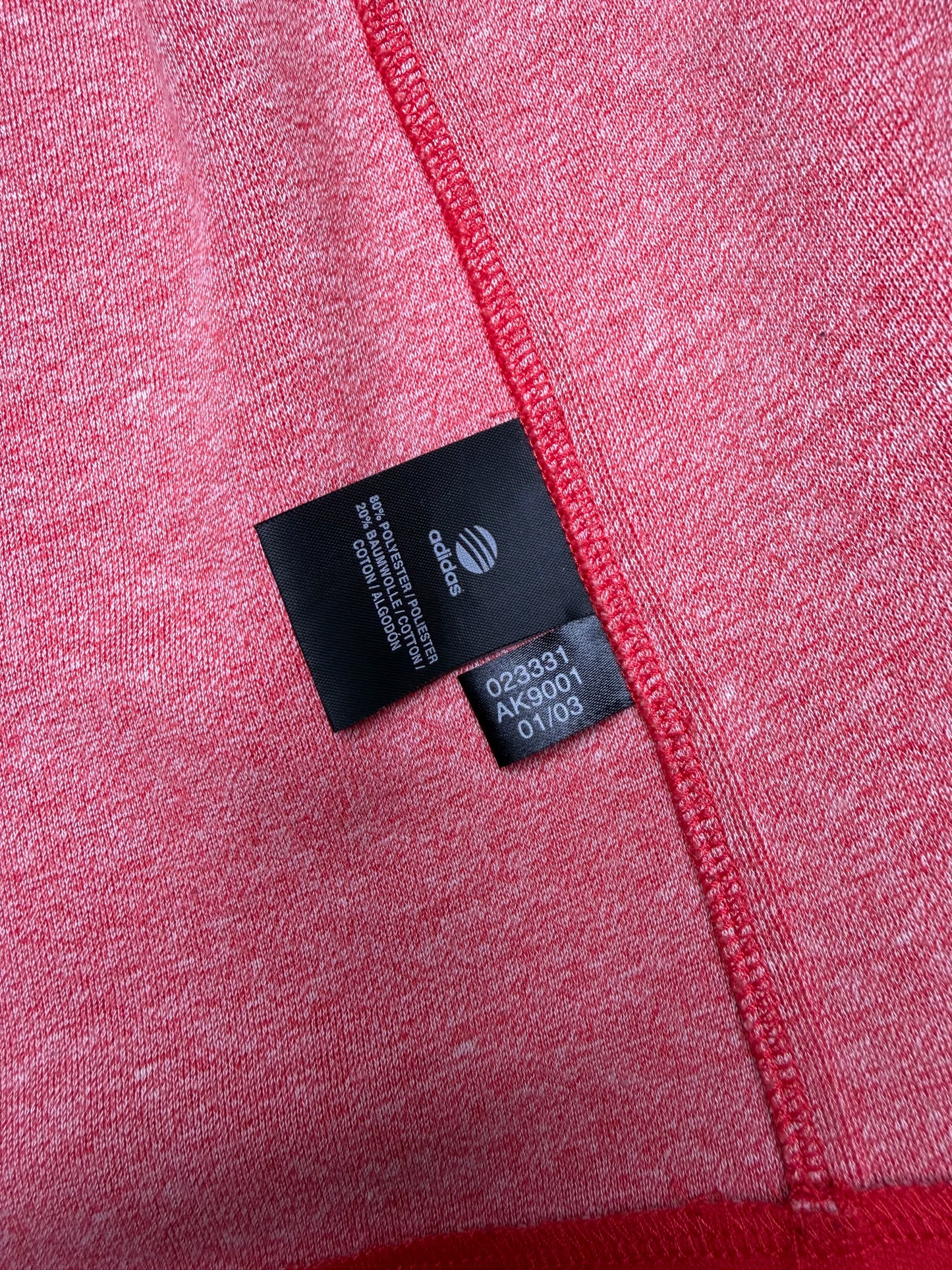 Y-3 S/S 2003 3 stripes track jacket (red) - size L