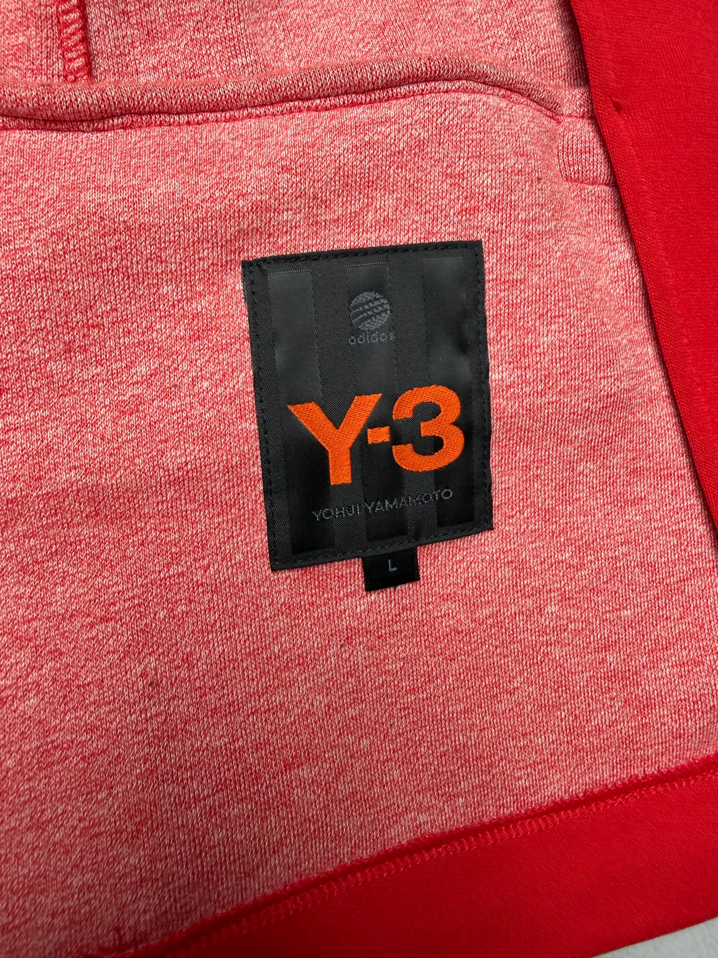 Y-3 S/S 2003 3 stripes track jacket (red) - size L