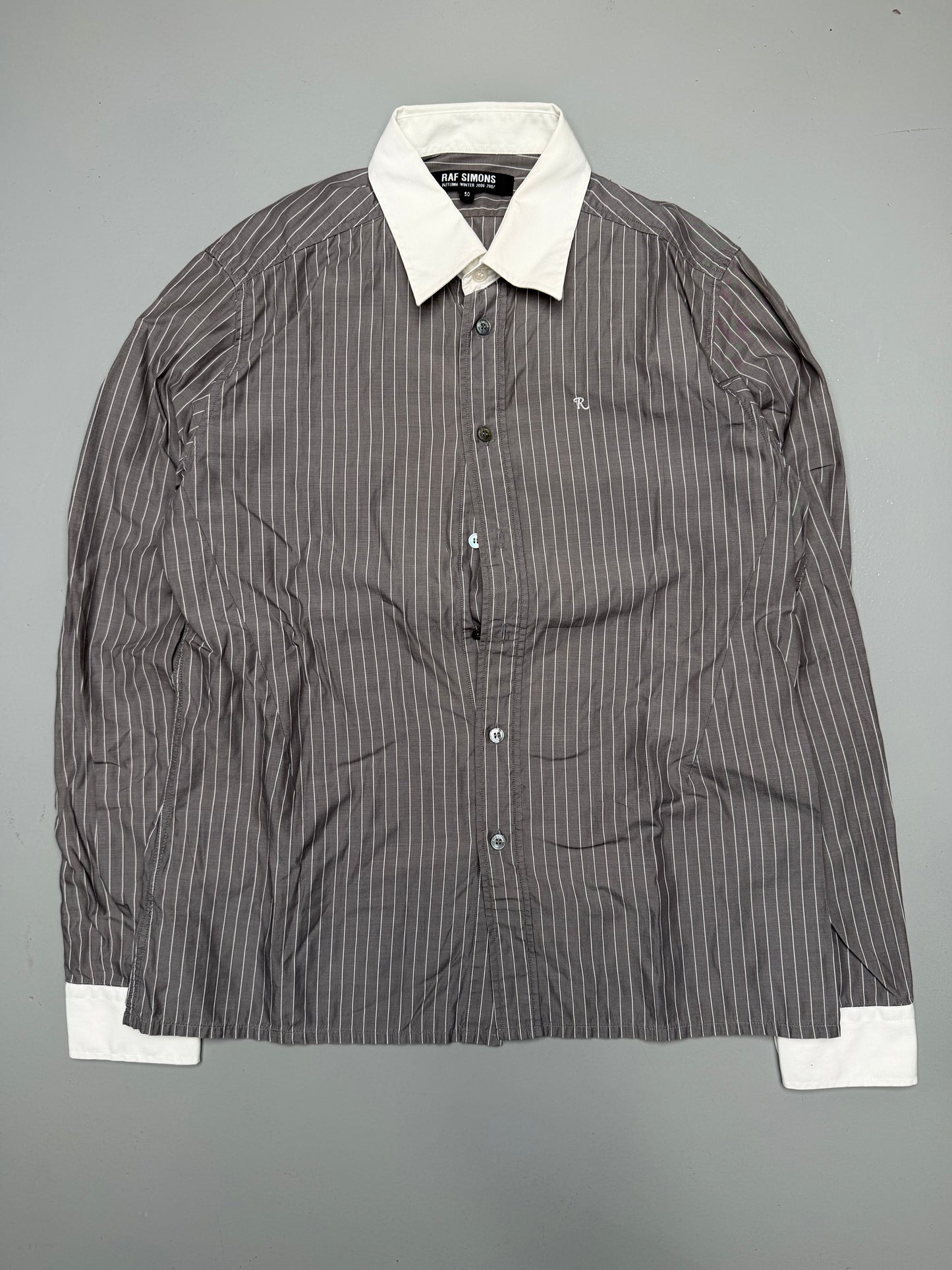 Raf Simons A/W 2006 striped shirt - size 50