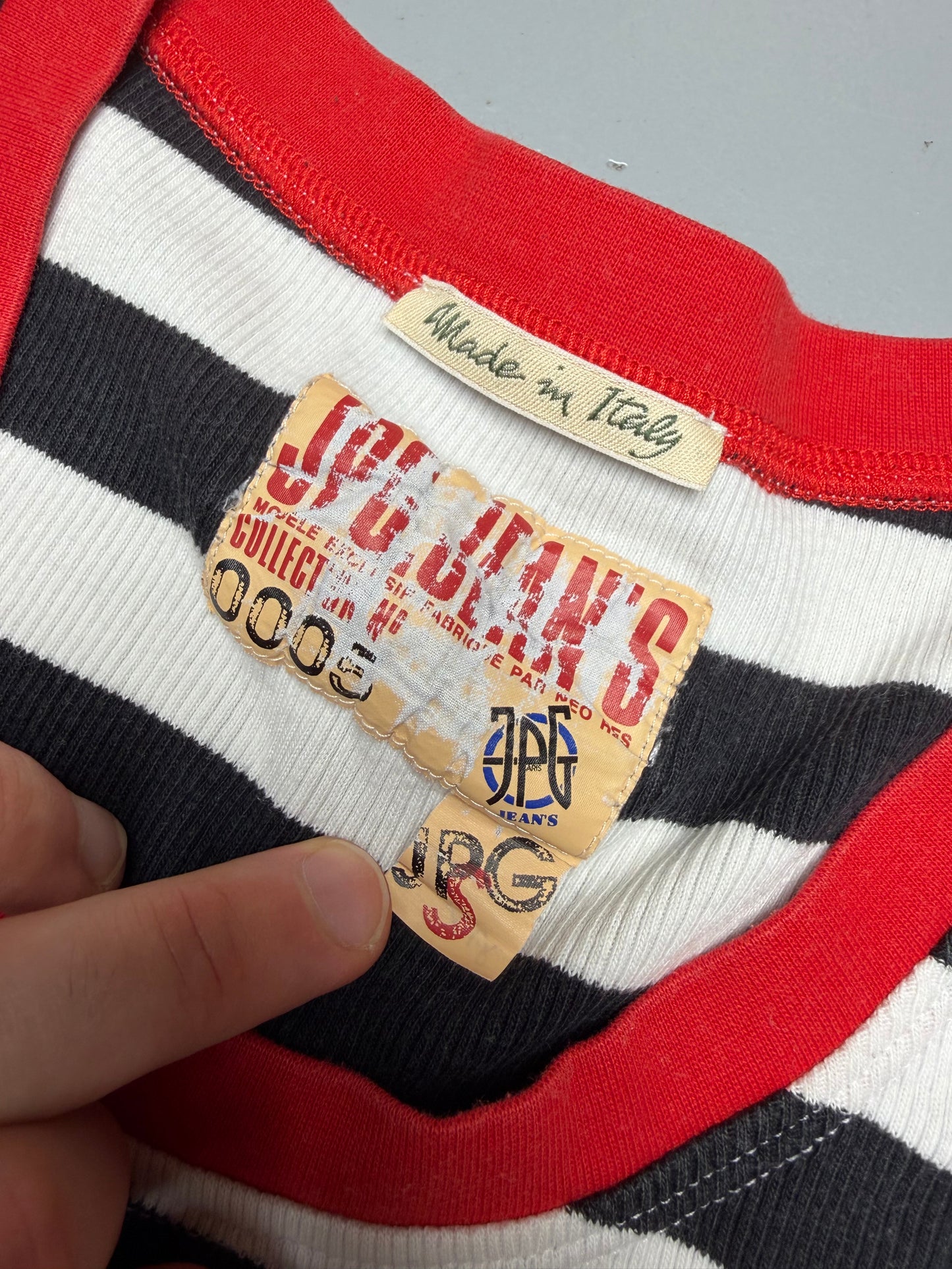 2000's JPG.Jean's striped tank top - women's size S
