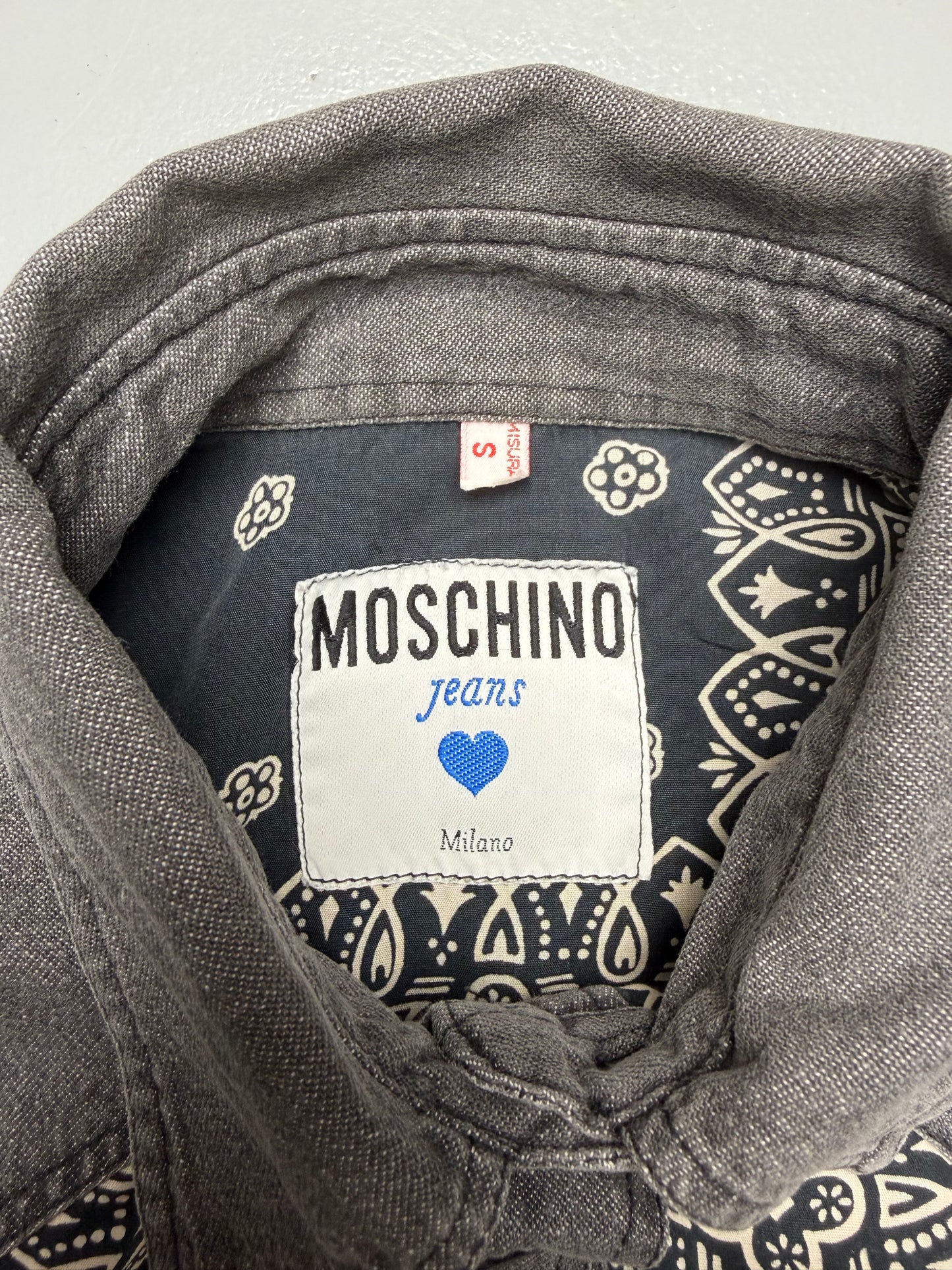 Moschino Jeans A/W 1987 paisley shirt - women's size S