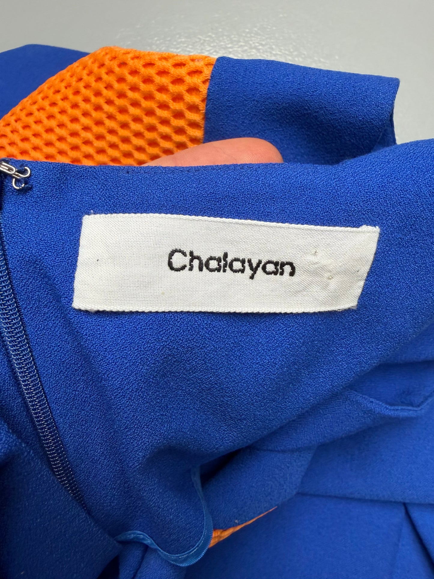 Chalayan S/S 2013 electric blue dress - size 44
