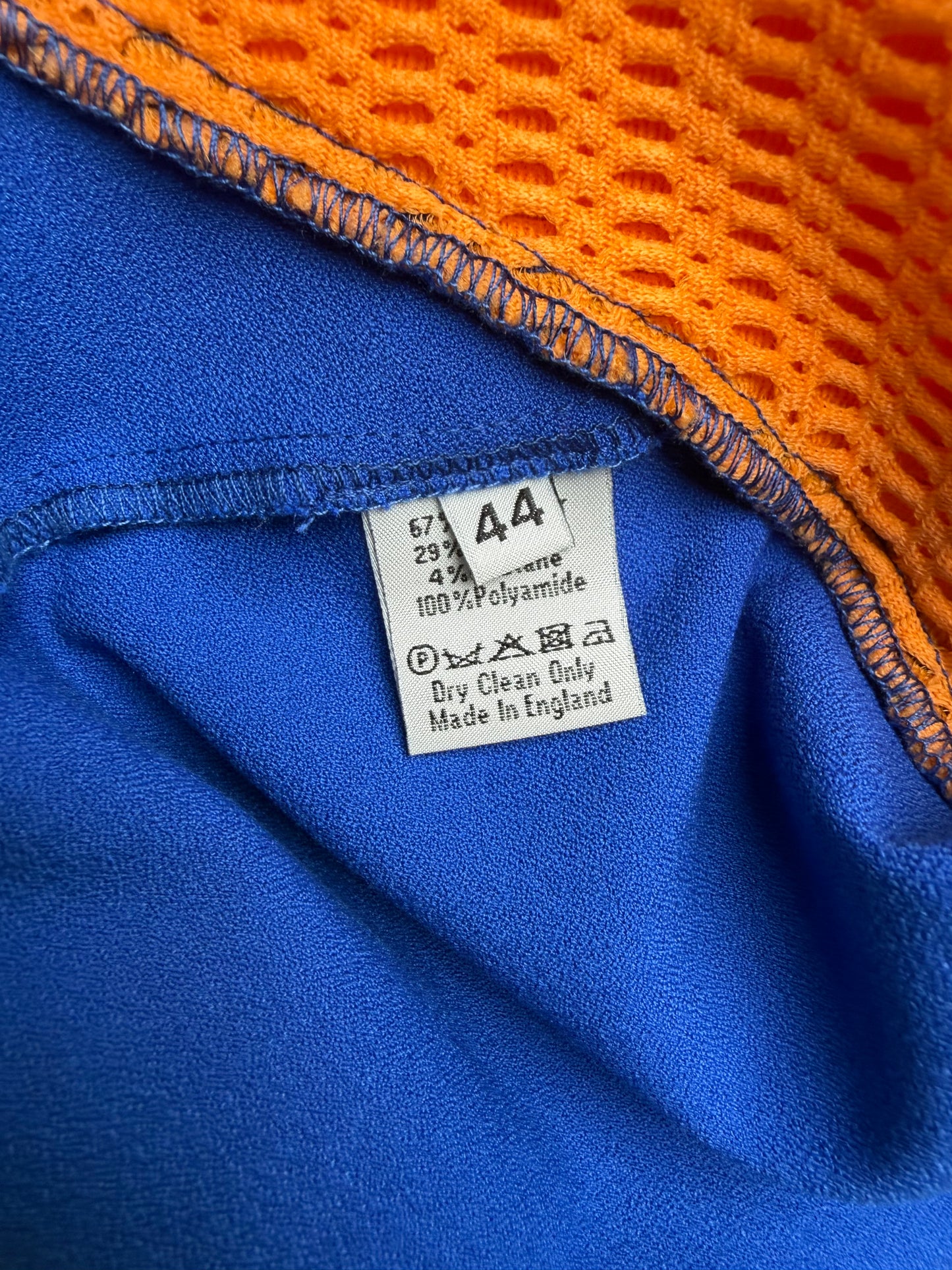 Chalayan S/S 2013 electric blue dress - size 44