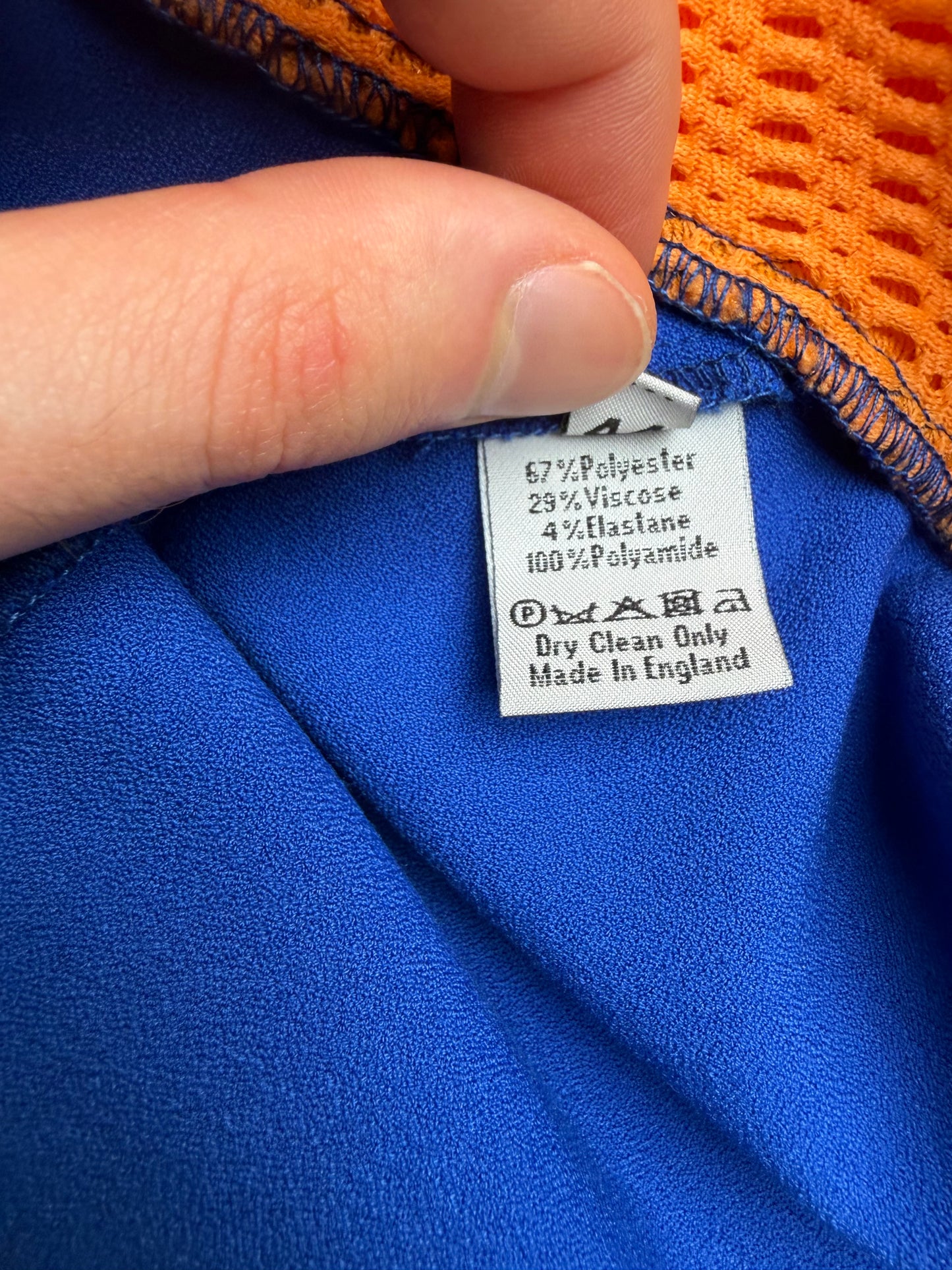 Chalayan S/S 2013 electric blue dress - size 44