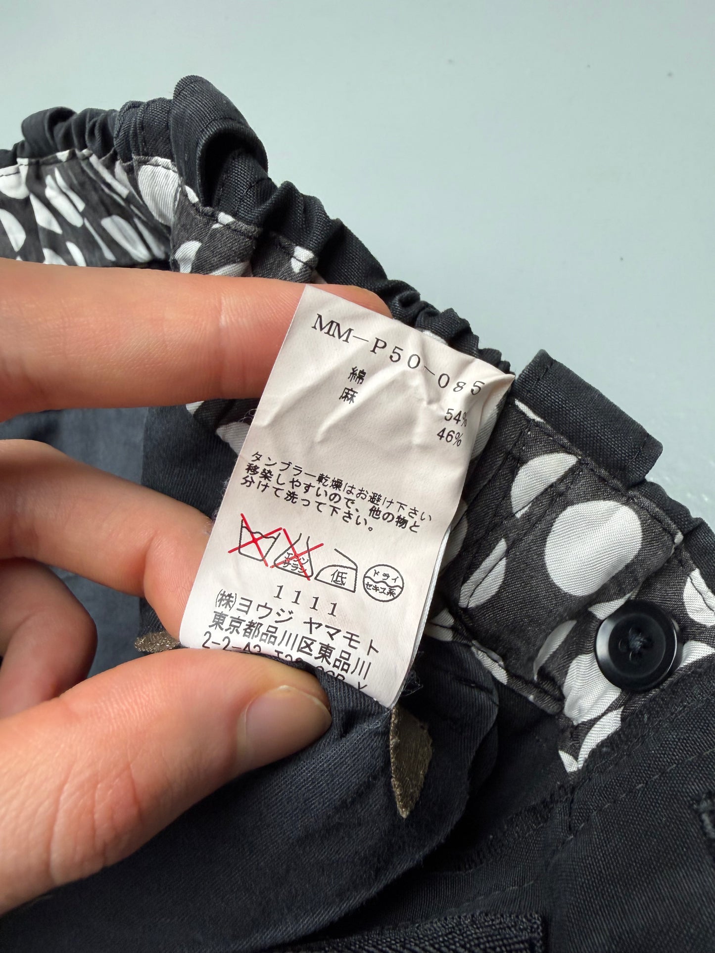 Y's for men pants - size 4