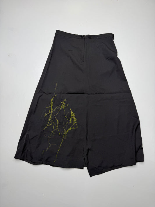 Y's A/W 2020 maxi skirt with embroidery - size 2