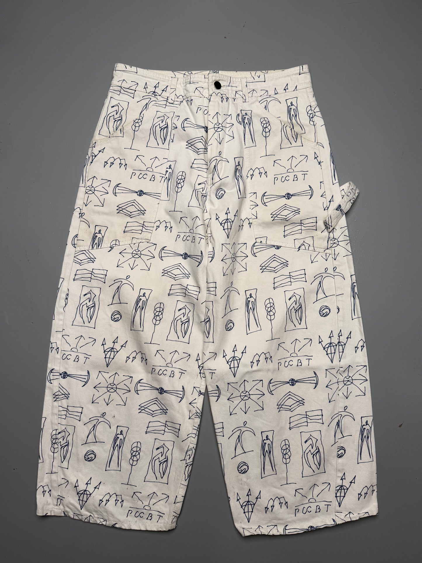 Gosha Rubchinskiy S/S 2014 scribble skater pants - size L