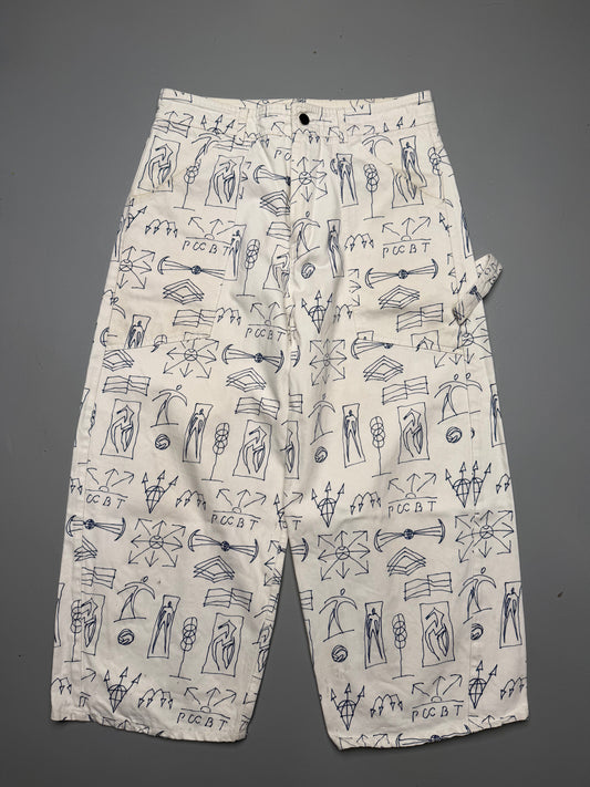 Gosha Rubchinskiy S/S 2014 scribble skater pants - size L