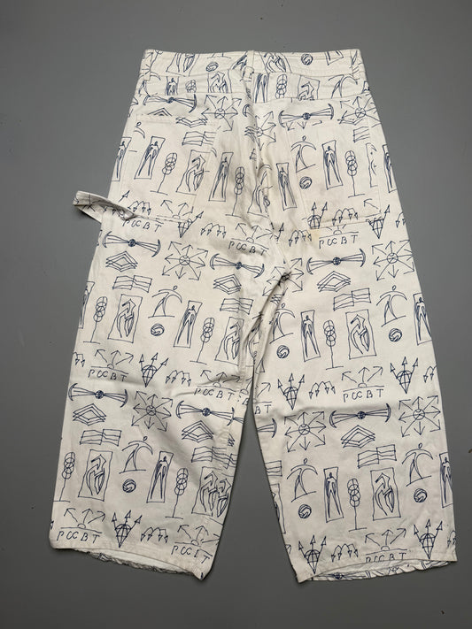 Gosha Rubchinskiy S/S 2014 scribble skater pants - size L